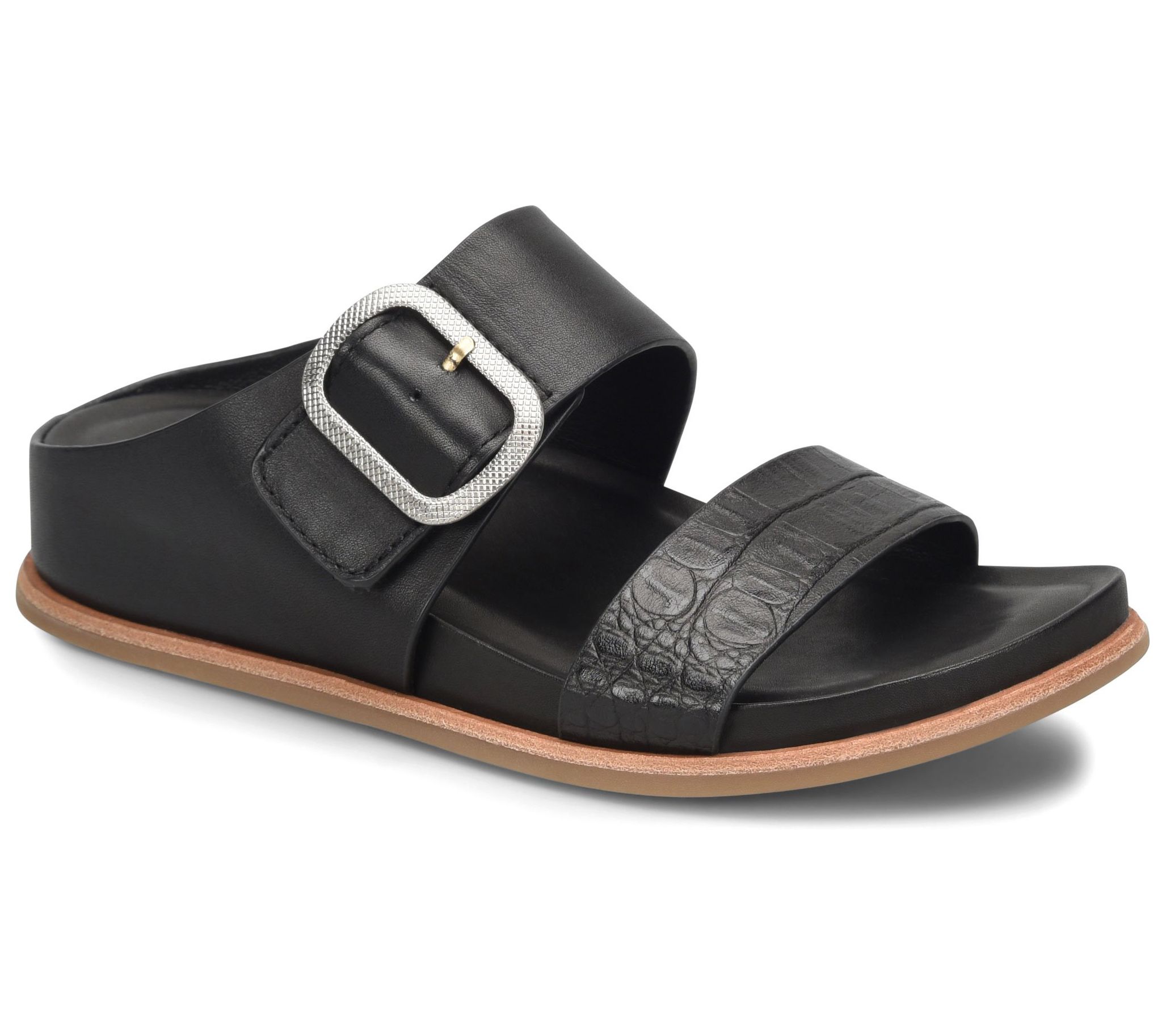 Sofft Leather Slide Sandal - Aidah - QVC.com