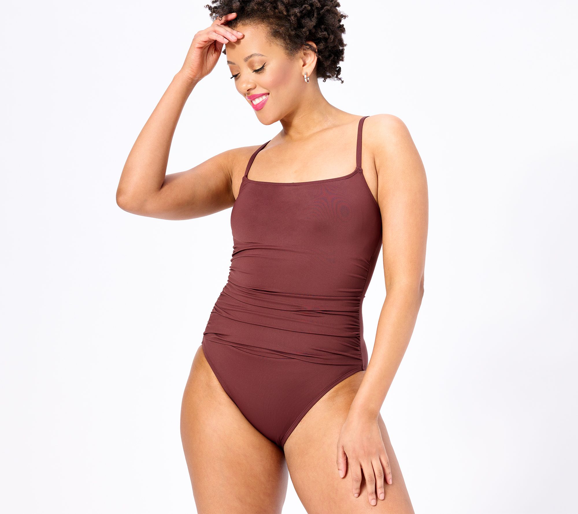 La Blanca Island Goddess Over The Shoulder Mio One-Piece