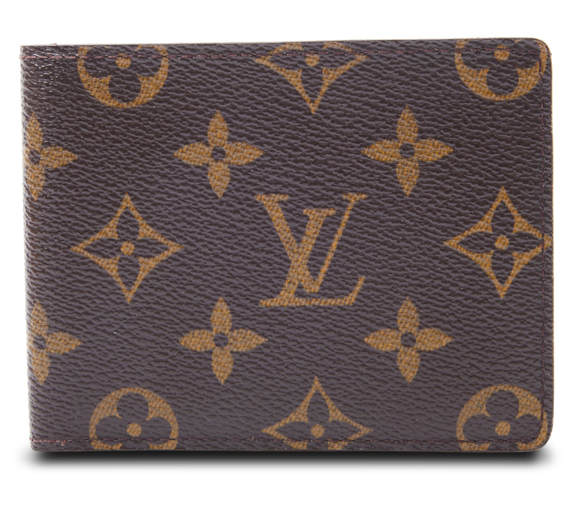 Pre-Owned Louis Vuitton Slim Wallet Monogram Brown 