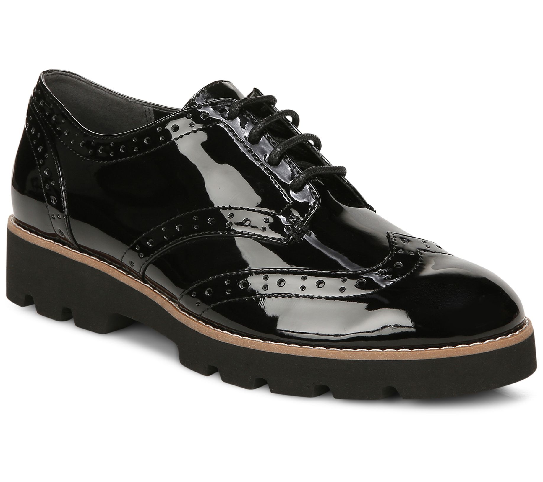 Vionic Leather Lace-Up Oxford Shoes - Alfina