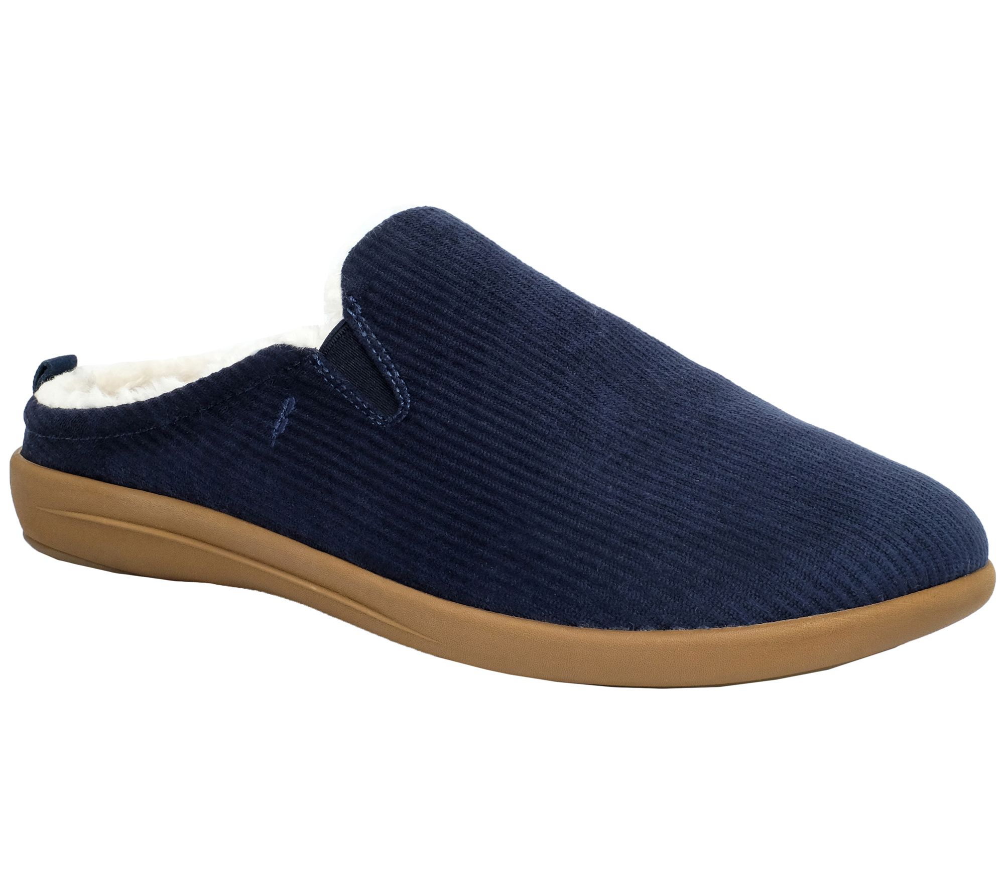 Revitalign Men's Corduroy Dundee Orthotic Slipp er