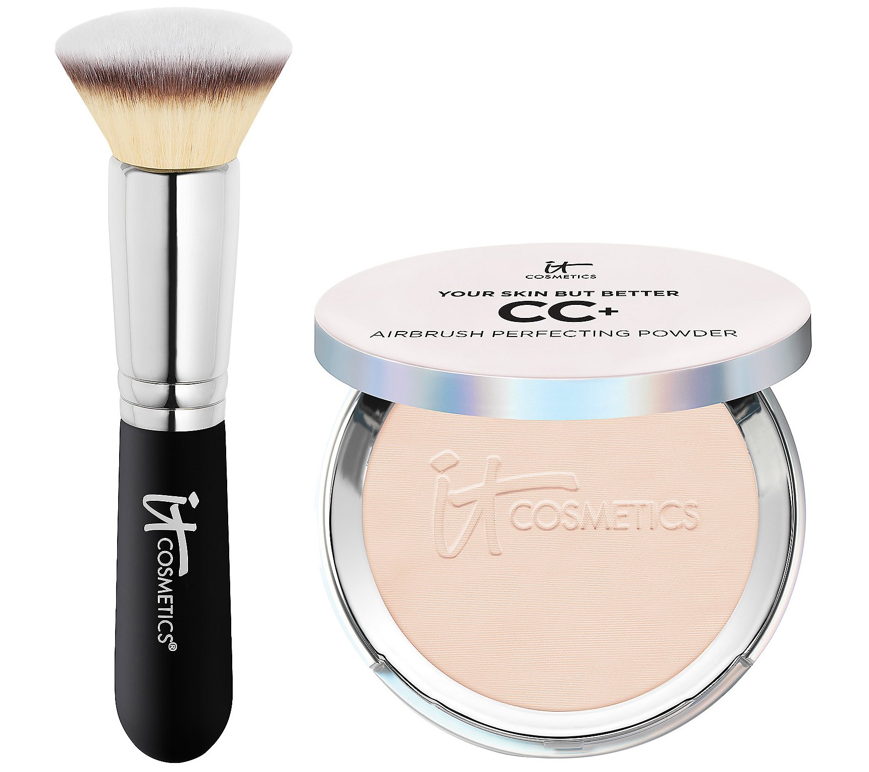 IT Cosmetics CC+ Perfecting Powder Foundation w/ Brush