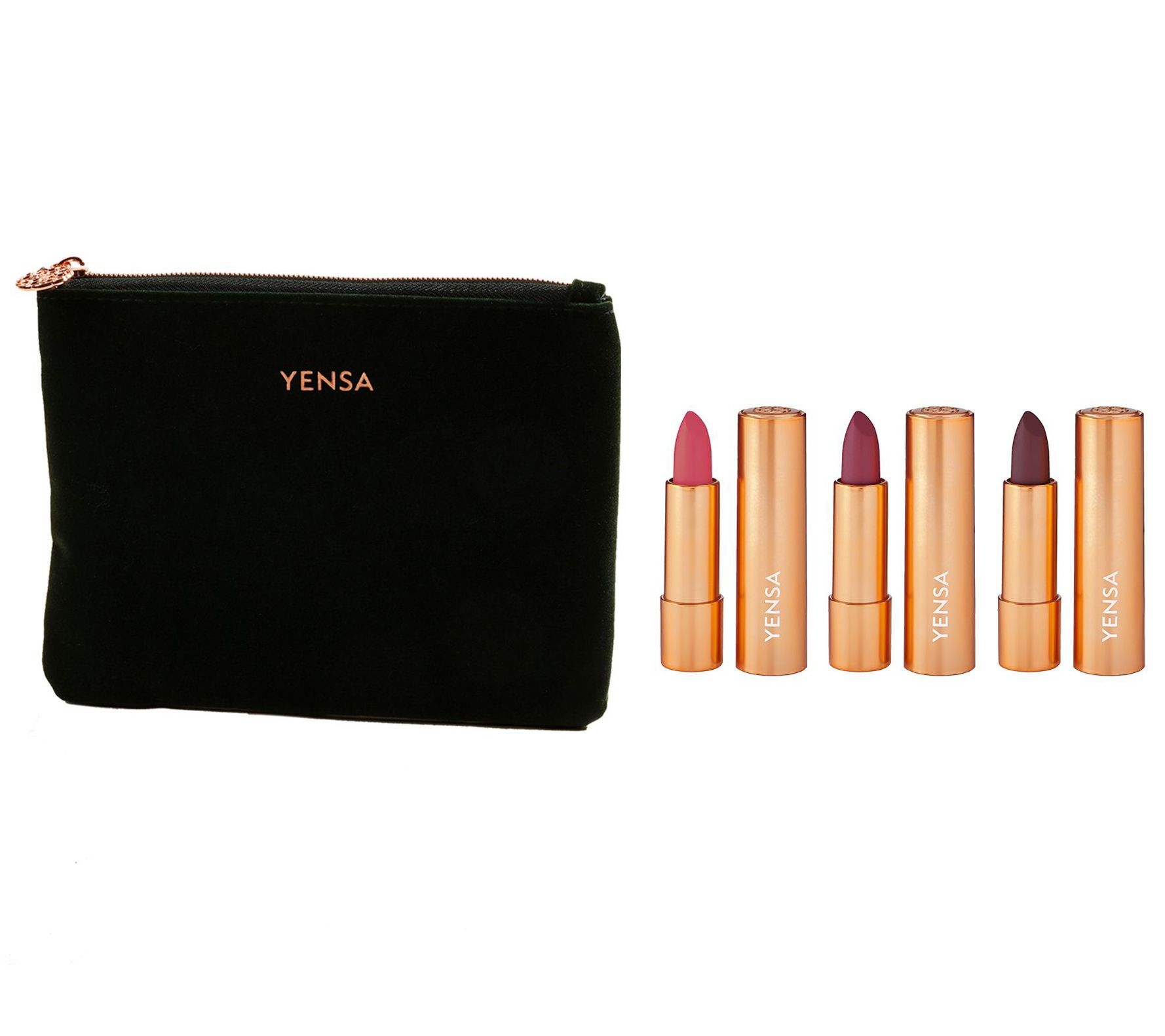 YENSA Vibrant Silk Lipstick Holiday Trio