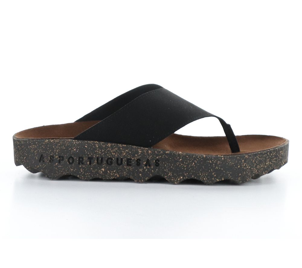 Asportuguesas Faux Suede Thong Sandal - Cami