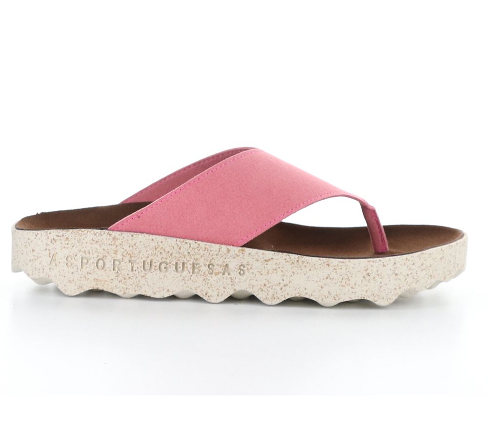 Asportuguesas Faux Suede Thong Sandal - Cami