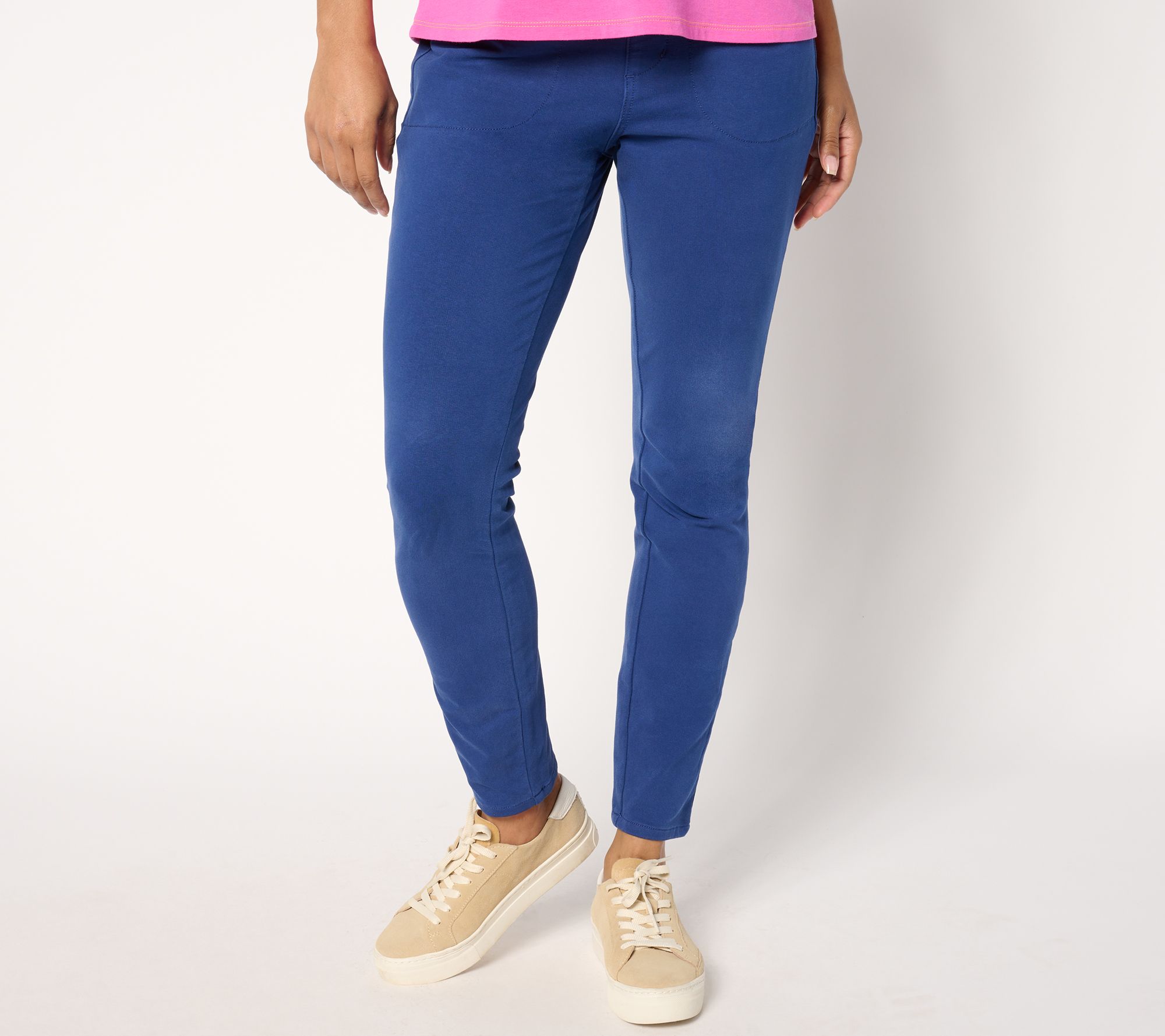 Quacker Factory Short DreamJeannes Flat Waistband Jeggings