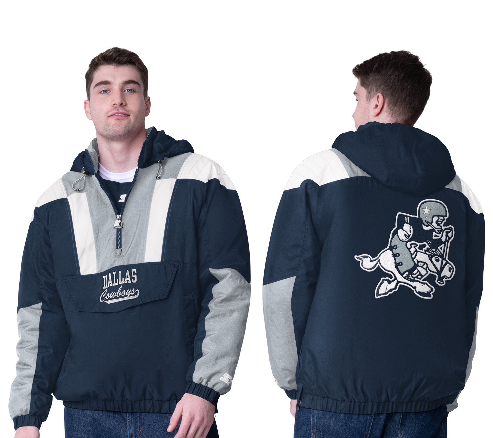 Dallas cowboys pullover fashion starter jacket