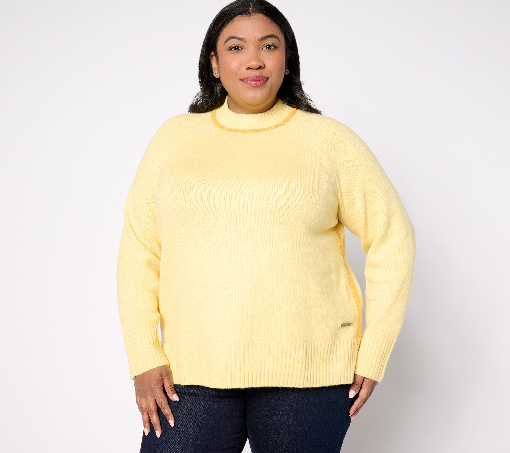 Peace Love World Crew Neck Long Sleeve Sweater
