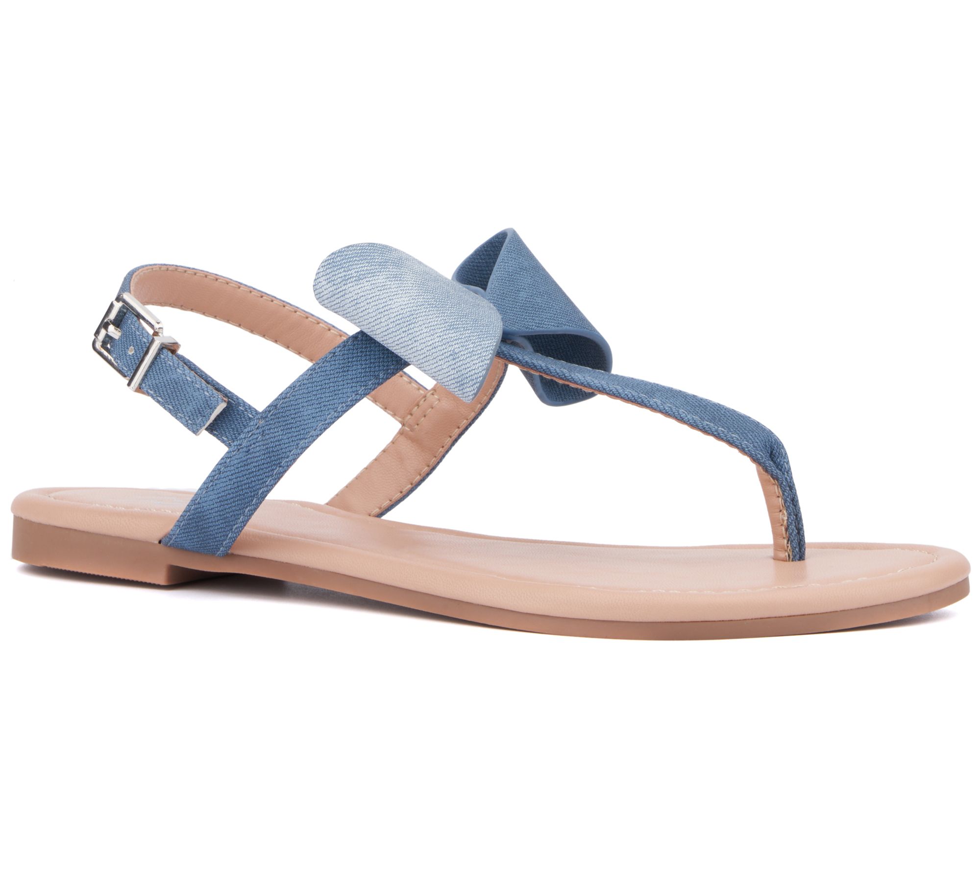 New York & Company Women's Abril Flat Sandal - QVC.com