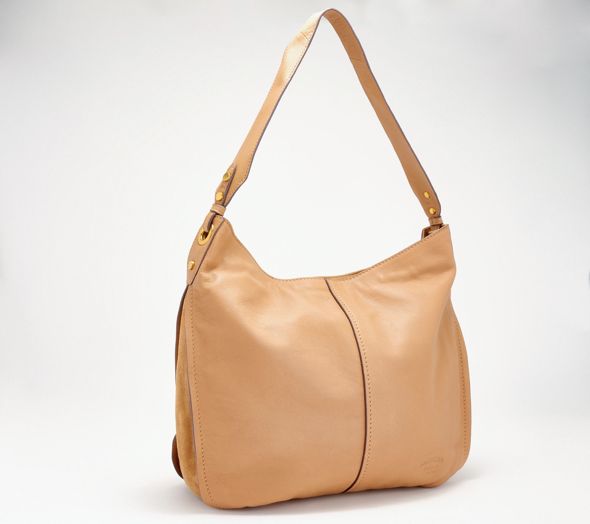 American Leather Co. Summit Large Zip-Top Leather Hobo