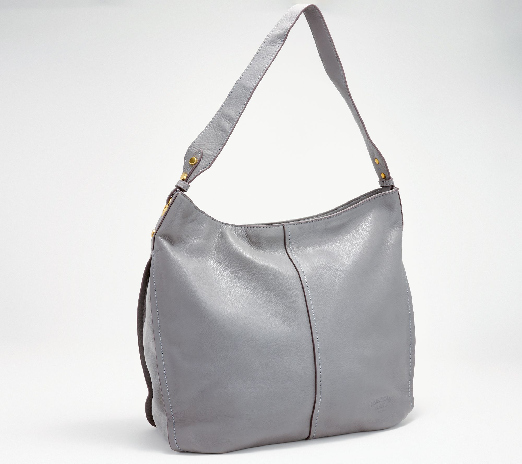 American Leather Co. Summit Large Zip-Top Leather Hobo