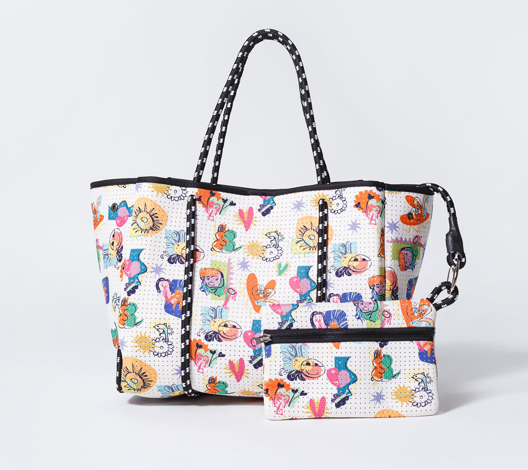 Pop Ups Brand Everyday Washable Tote w/ Pouch- Classics