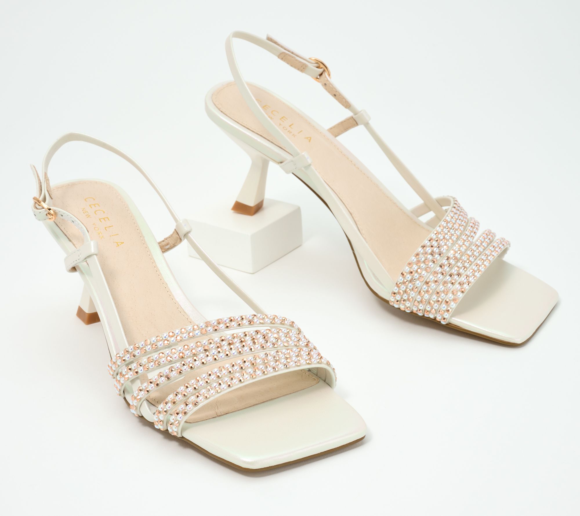 "As Is" Cecelia New York Leather Heeled Sandals - Kasper