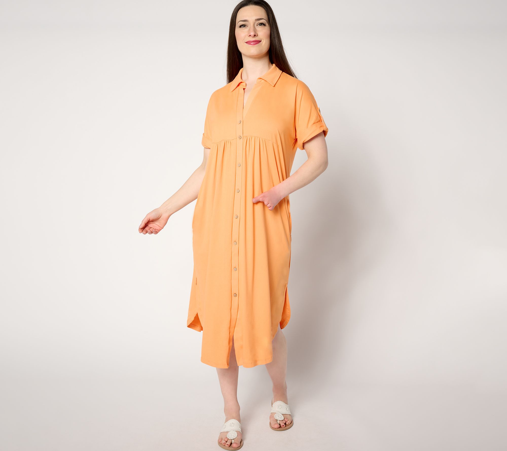"As Is" Cuddl Duds Flexwear Brunch to Beach Caftan