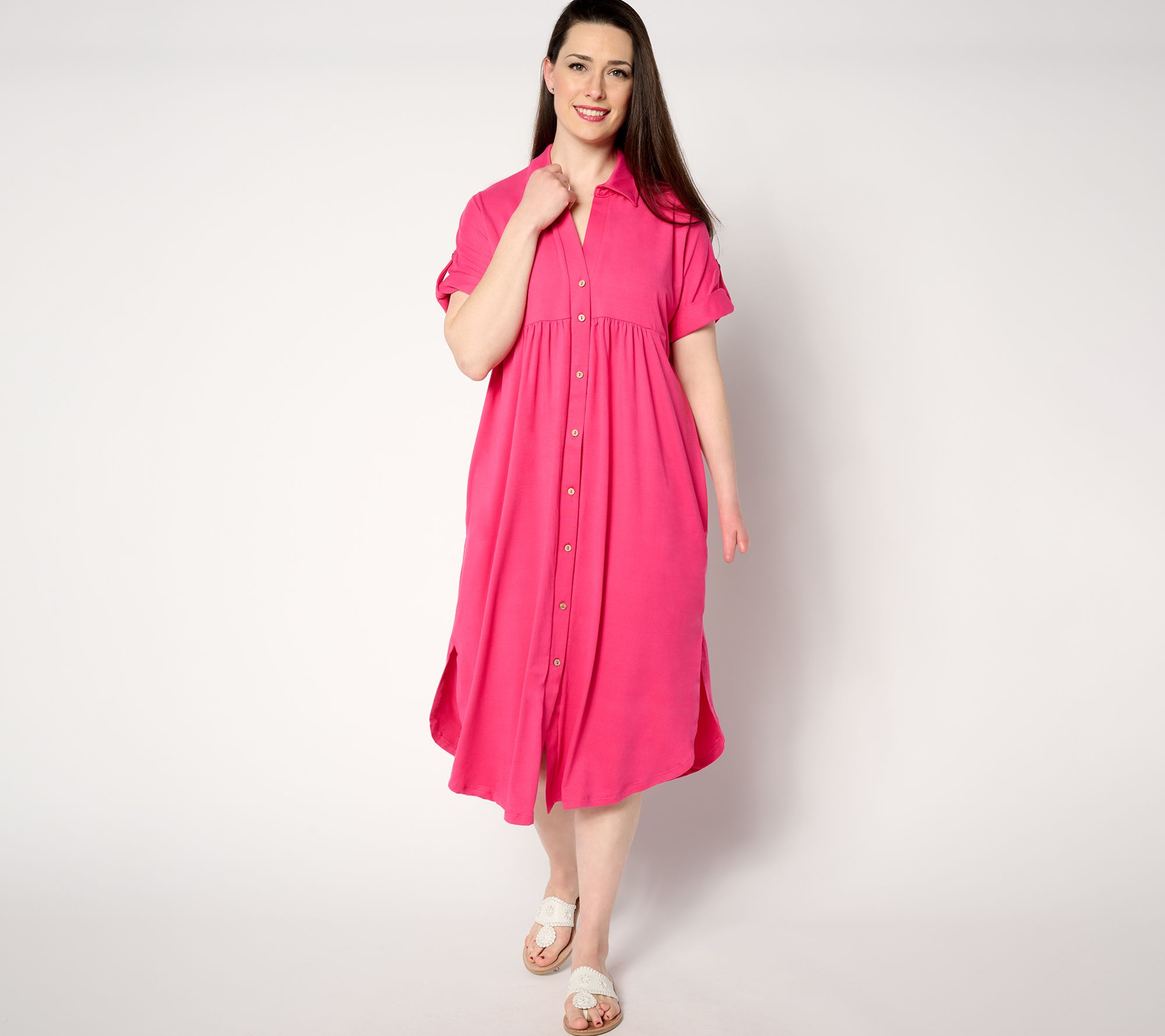 "As Is" Cuddl Duds Flexwear Brunch to Beach Caftan