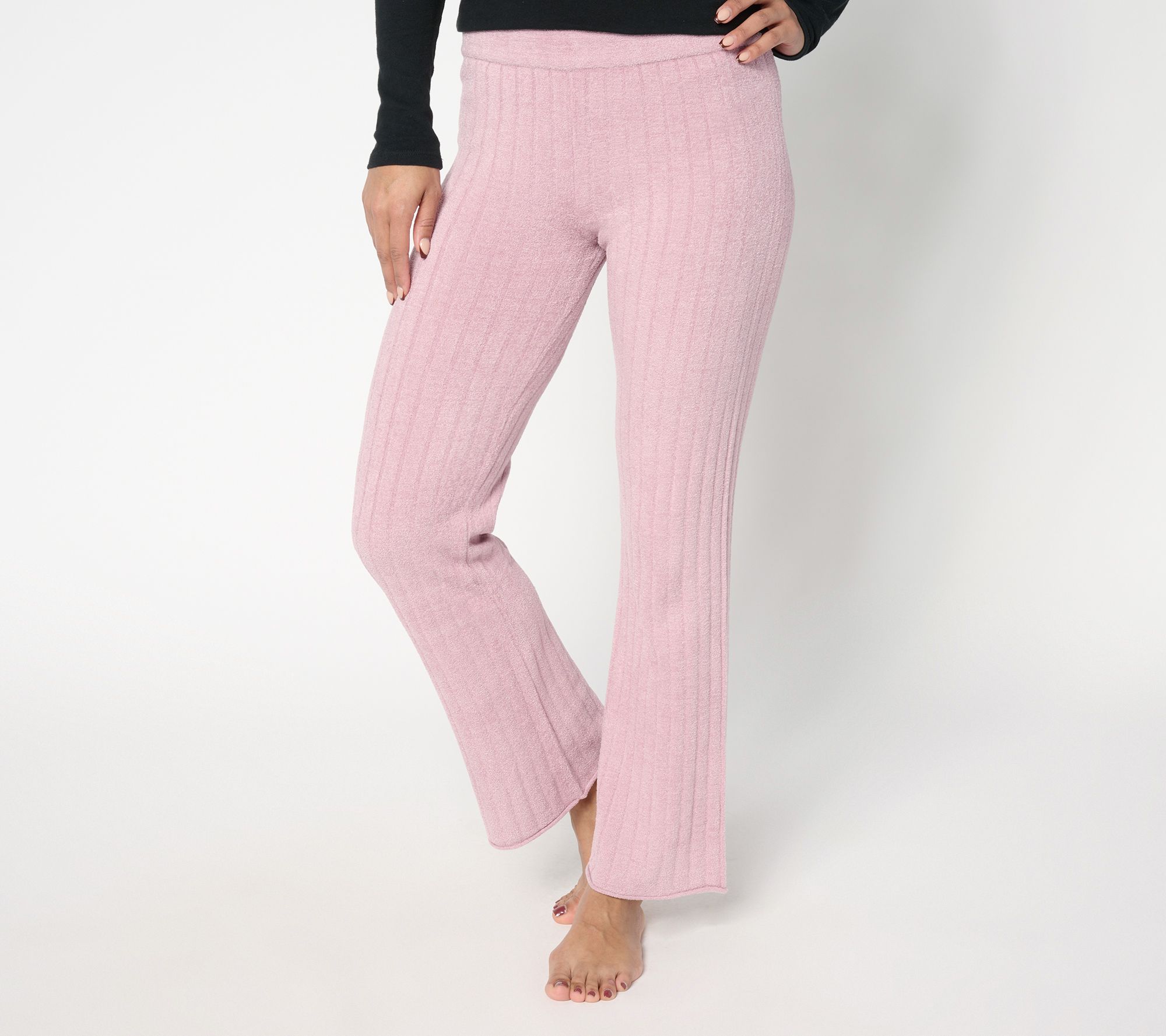 Barefoot Dreams Petite CozyChic Ultra Lite Ribbed Flare Pant