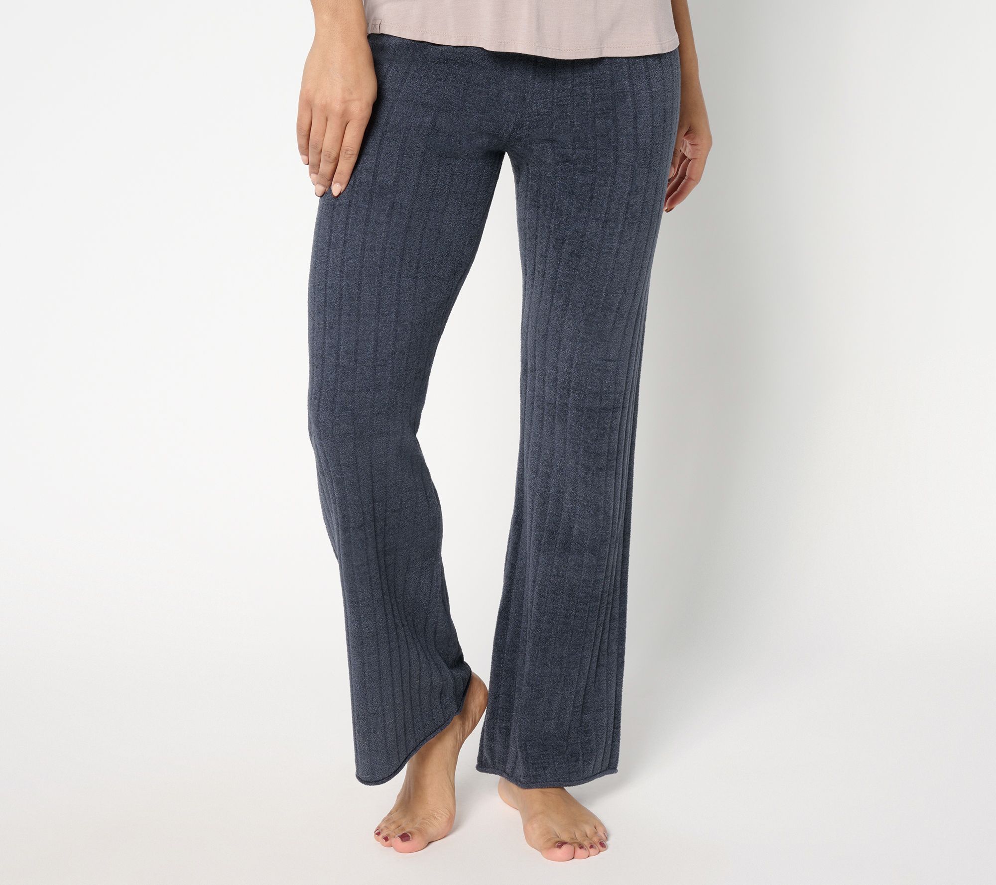 Barefoot Dreams Petite CozyChic Ultra Lite Ribbed Flare Pant