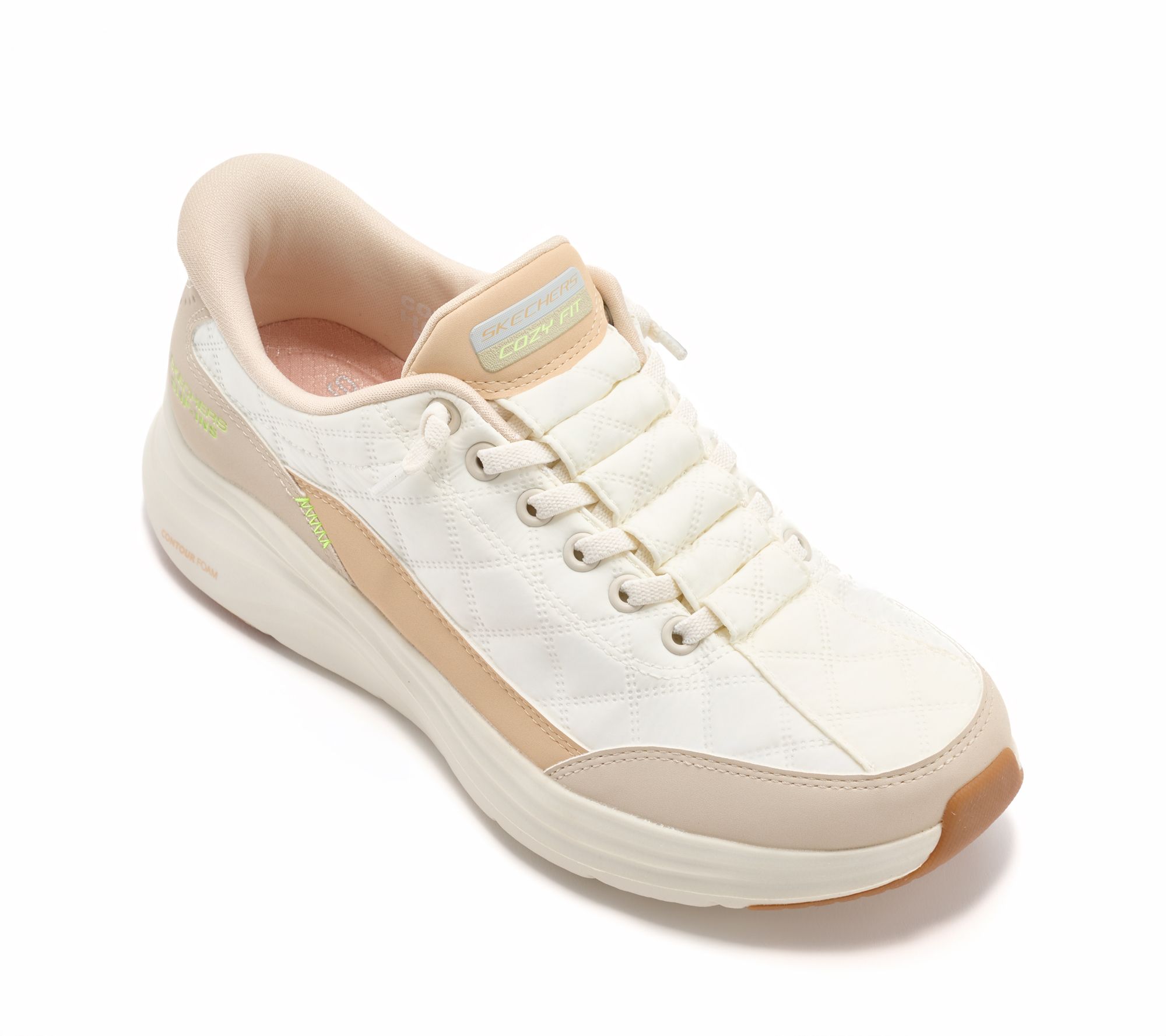 Skechers Slip-ins Contour Foam Quilted Sneaker - Cozy Fit