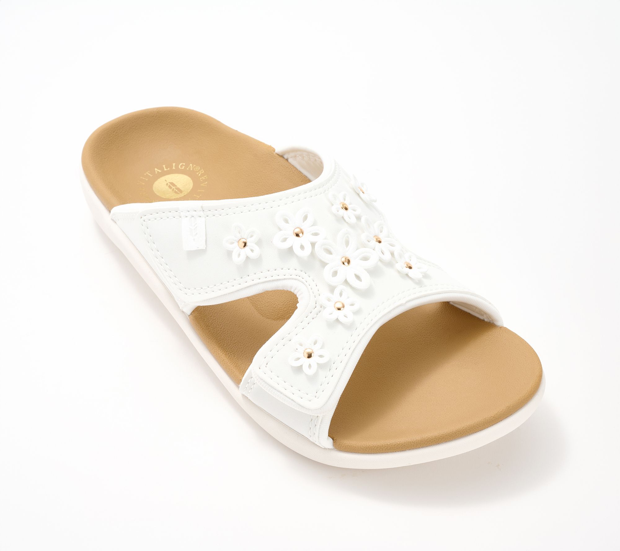 Revitalign Orthotic Floral Slide Sandals - Kholo Hamptons