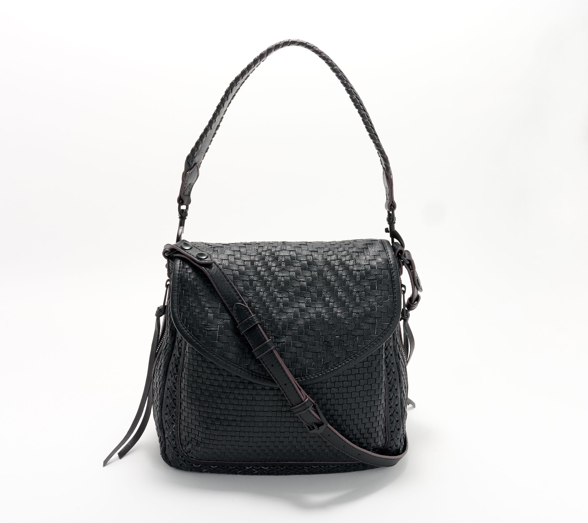 Aimee Kestenberg Woven Leather Convertible Shoulder Bag