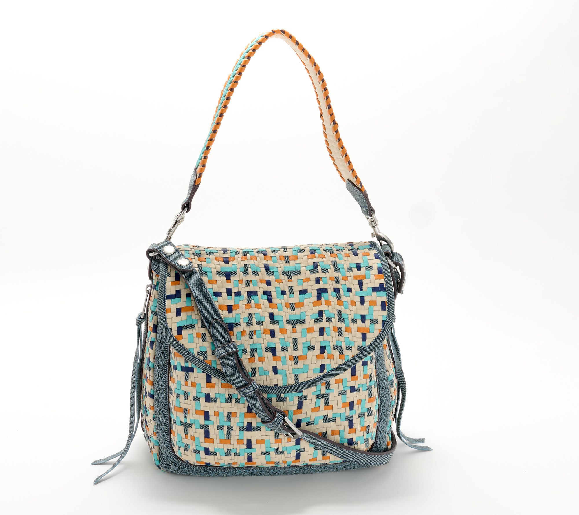 Aimee Kestenberg Woven Leather Convertible Shoulder Bag