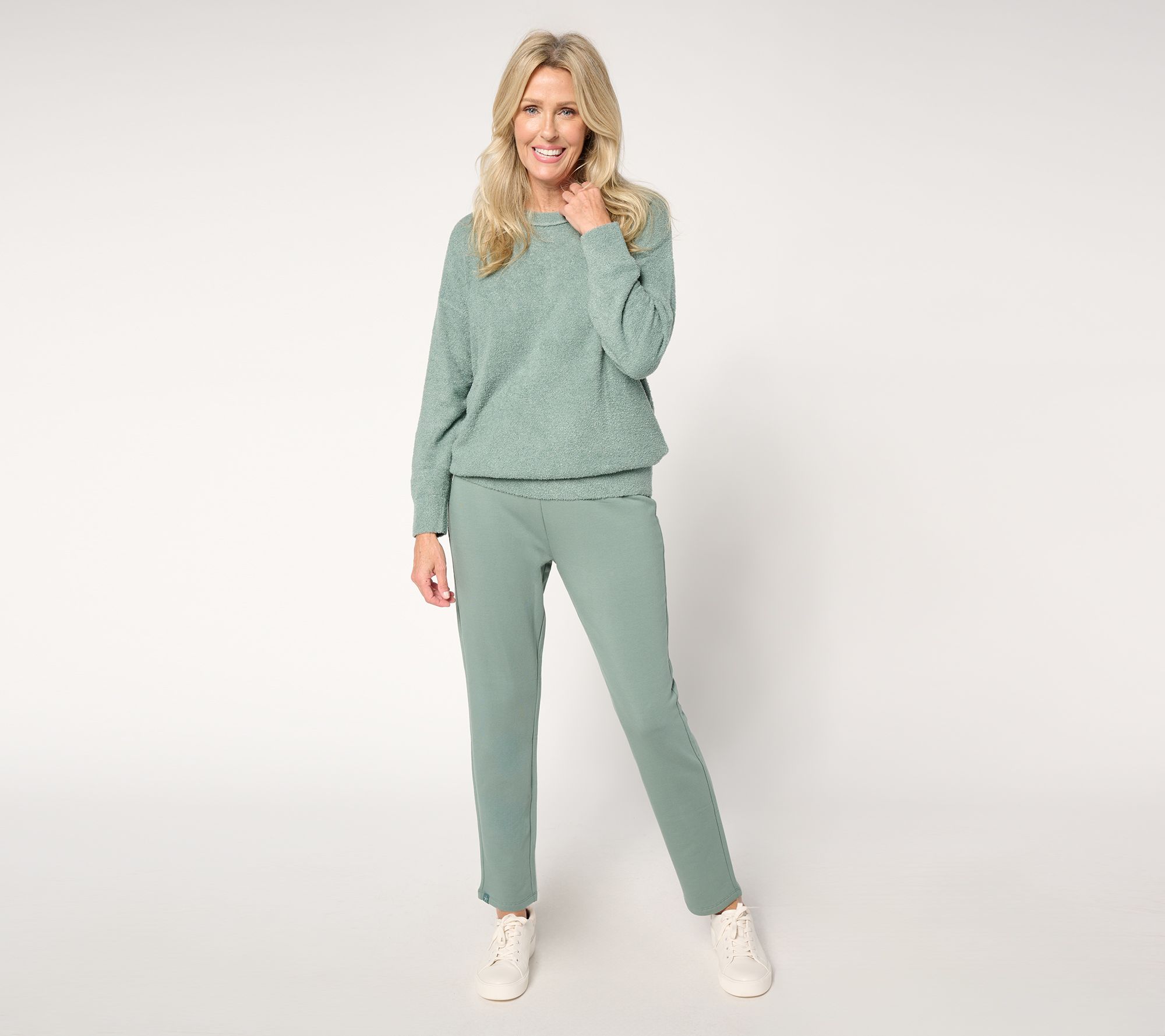 "As Is" Barefoot Dreams Reg. CozyChic Pullover & Strght Leg Pant