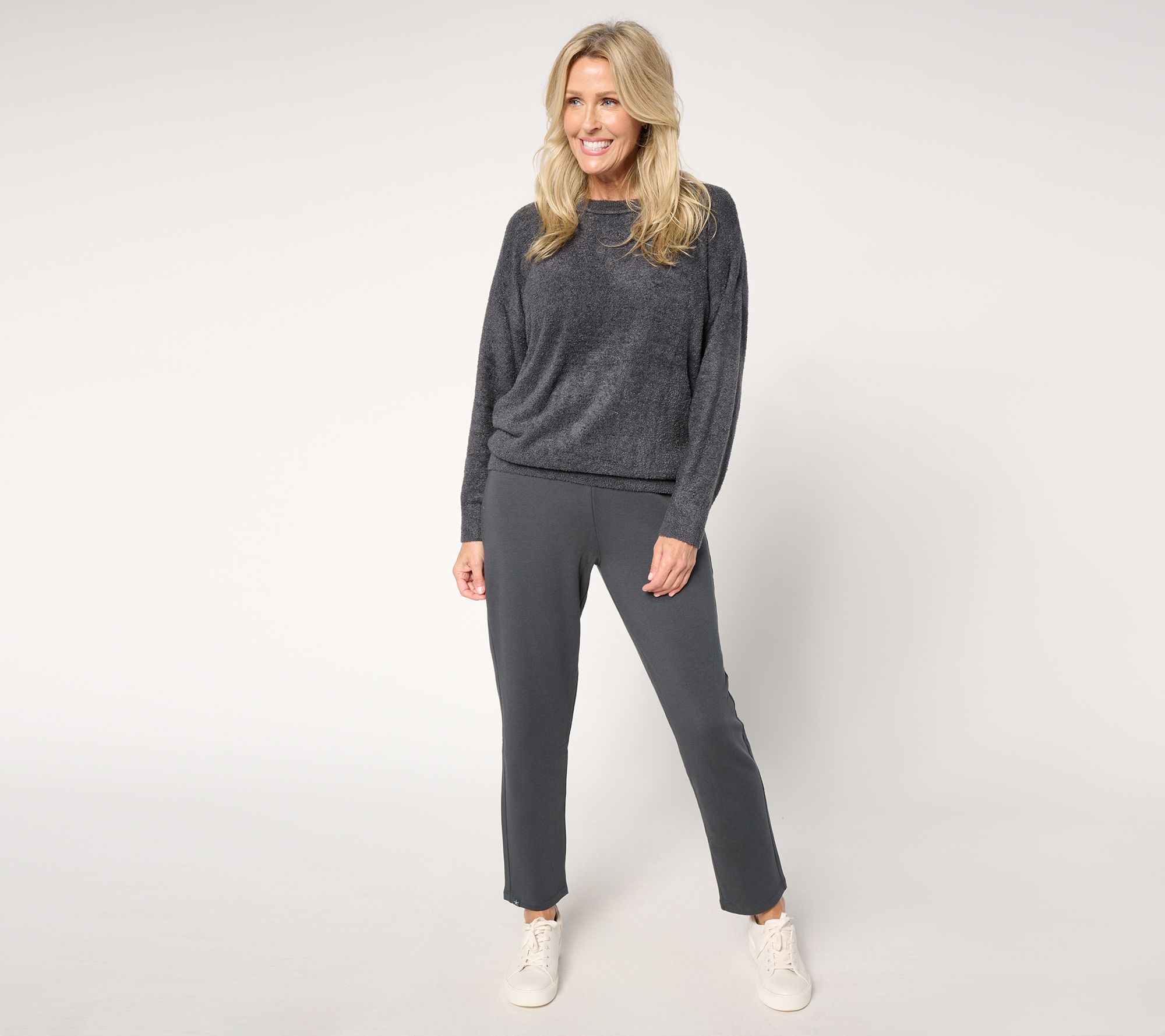 "As Is" Barefoot Dreams Reg. CozyChic Pullover & Strght Leg Pant