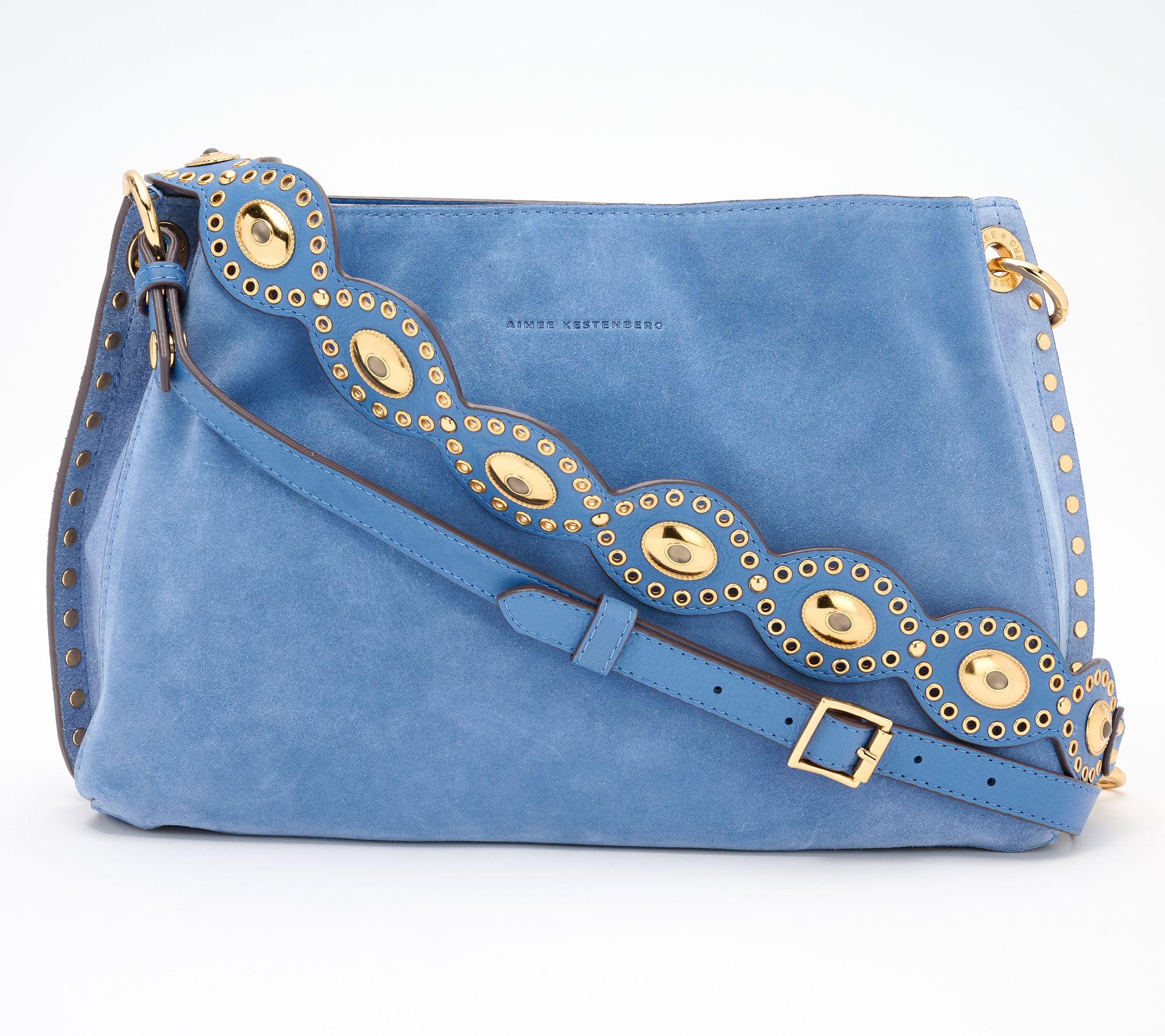 "As Is" Aimee Kestenberg Roma Leather Double Entry Shoulder Bag