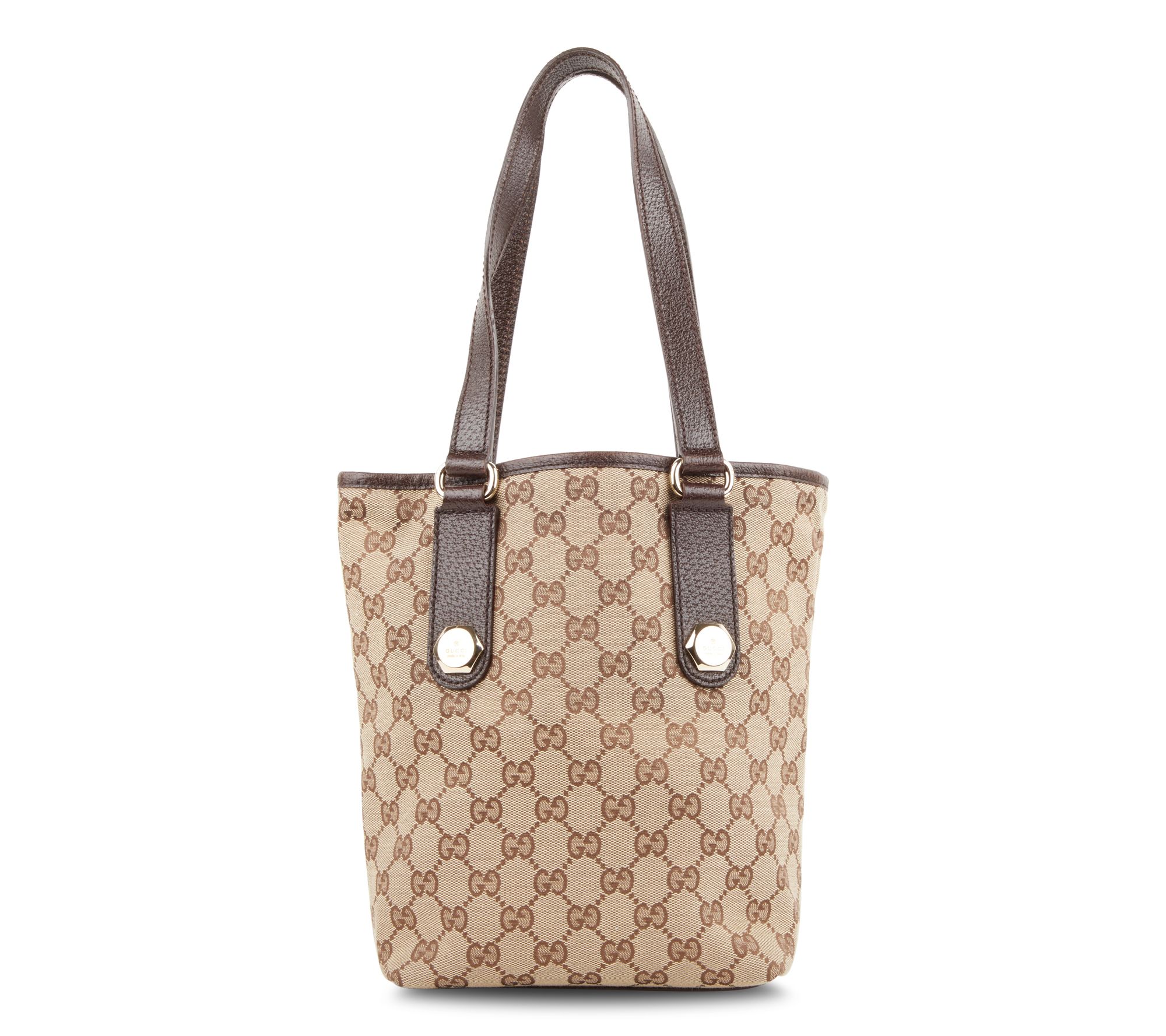 Pre-Owned Gucci Charmy Tote Bag GG Brown