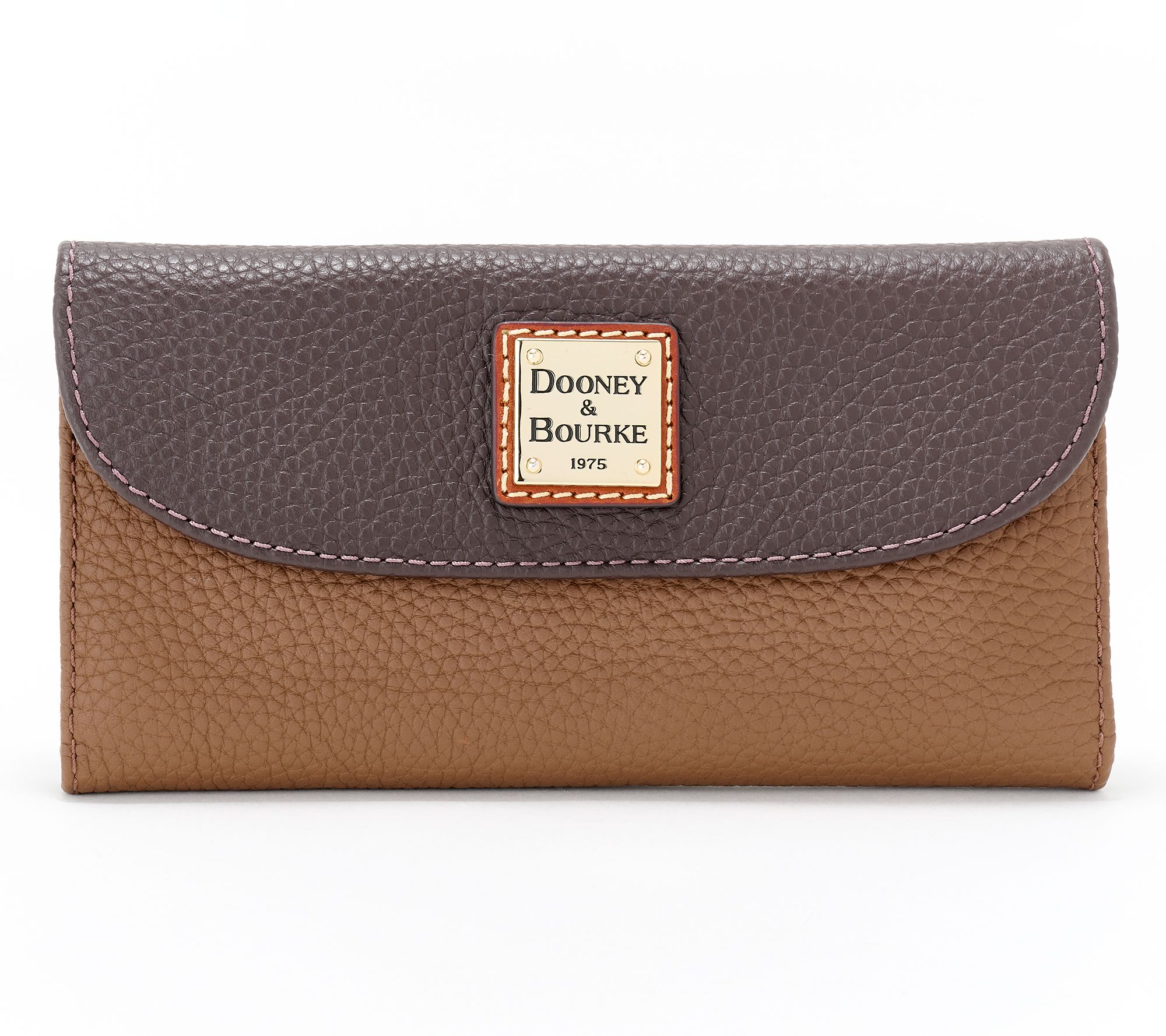 Dooney & Bourke Colorblock Pebble Leather Continental Clutch