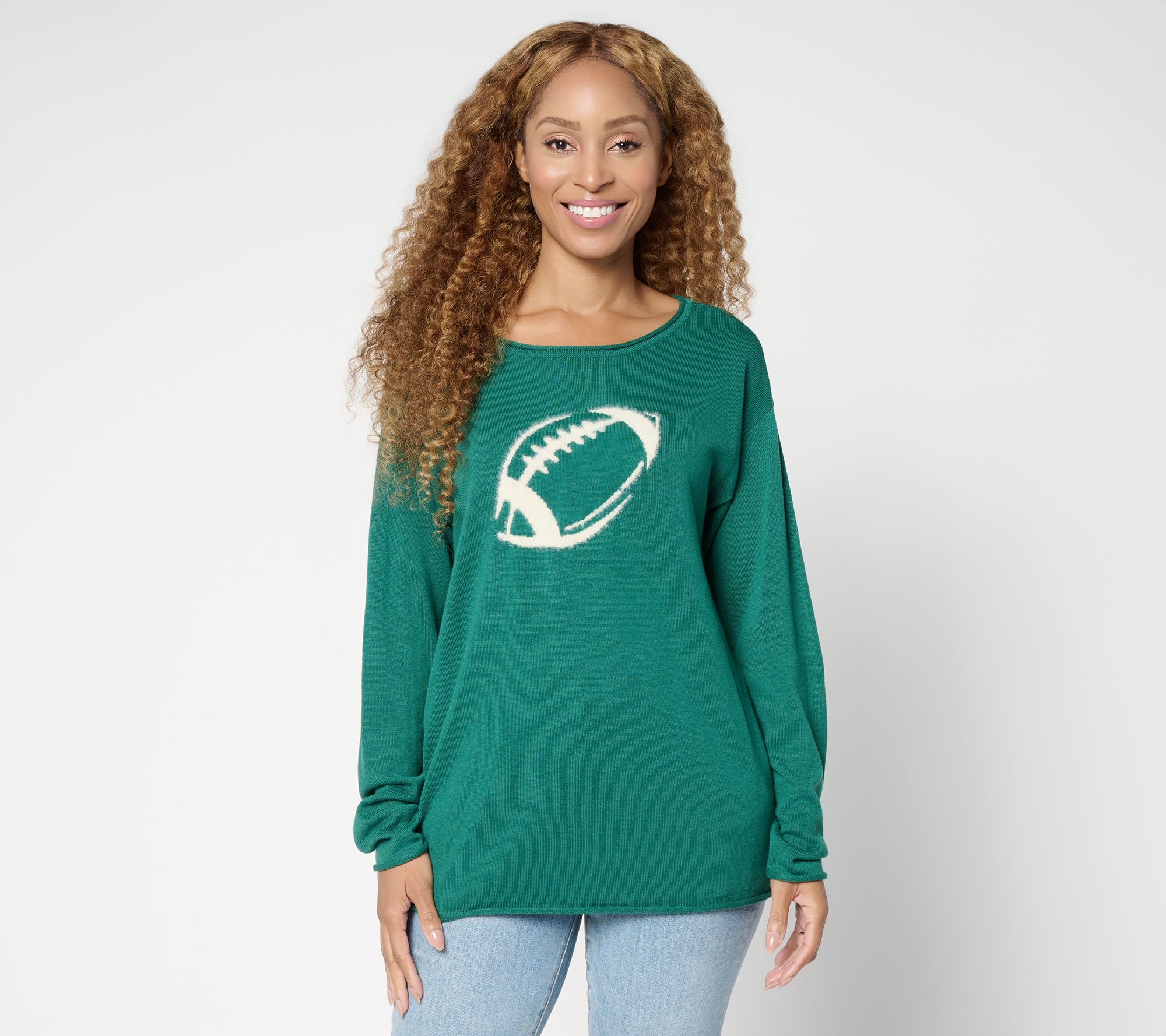Belle by Kim Gravel Game Day Football Sweater