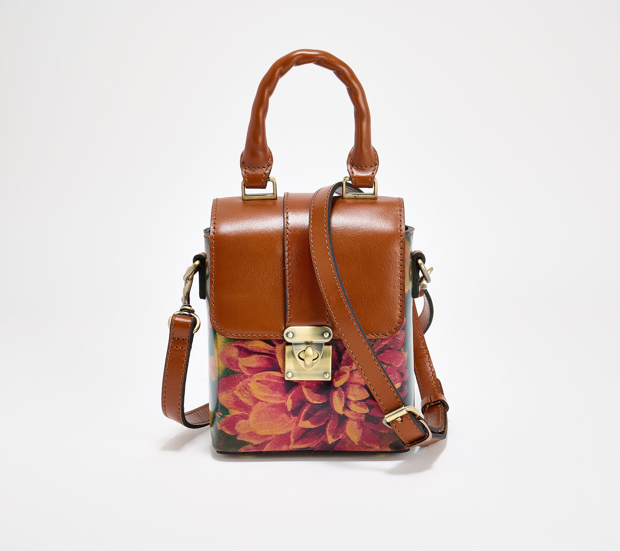 Patricia Nash Olivola Leather Top Handle Crossbody