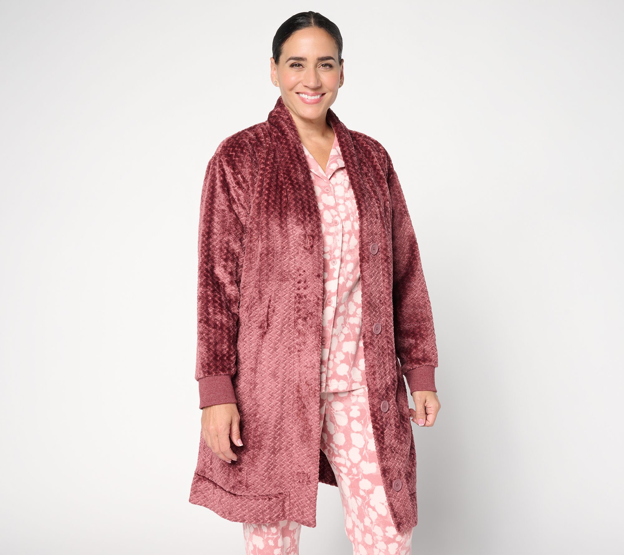 Berkshire Homewear Jacquard Velvetloft Cardigan