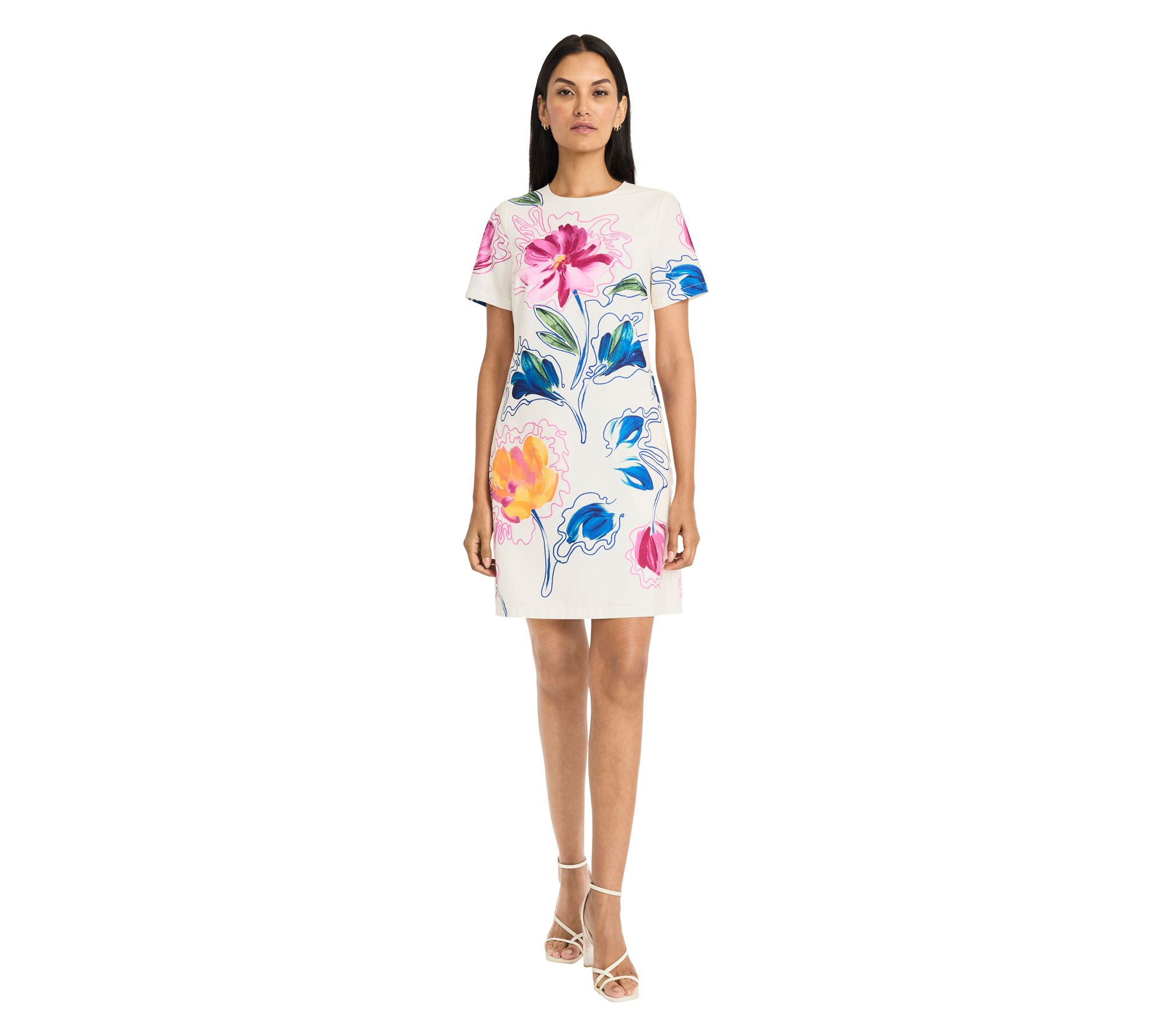 Maggy London Floral Printed Short Dress