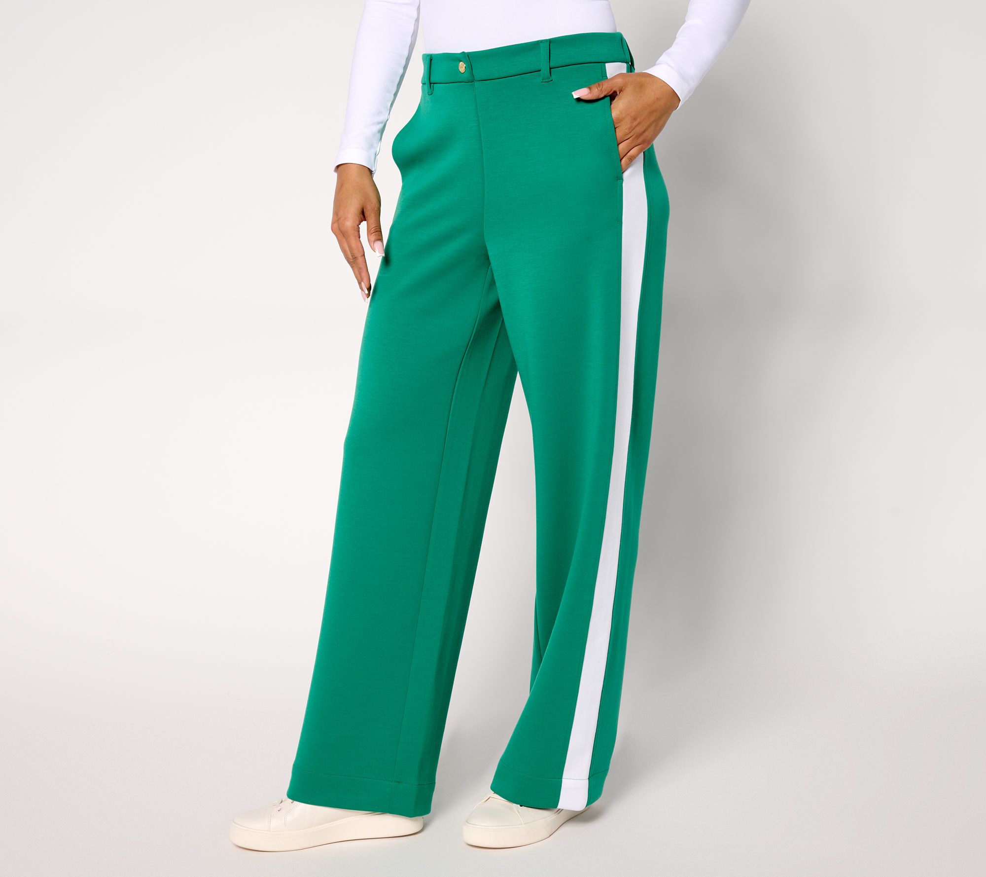 "As Is" Isaac Mizrahi Live! Pet Clubhouse Scuba Knit Pants