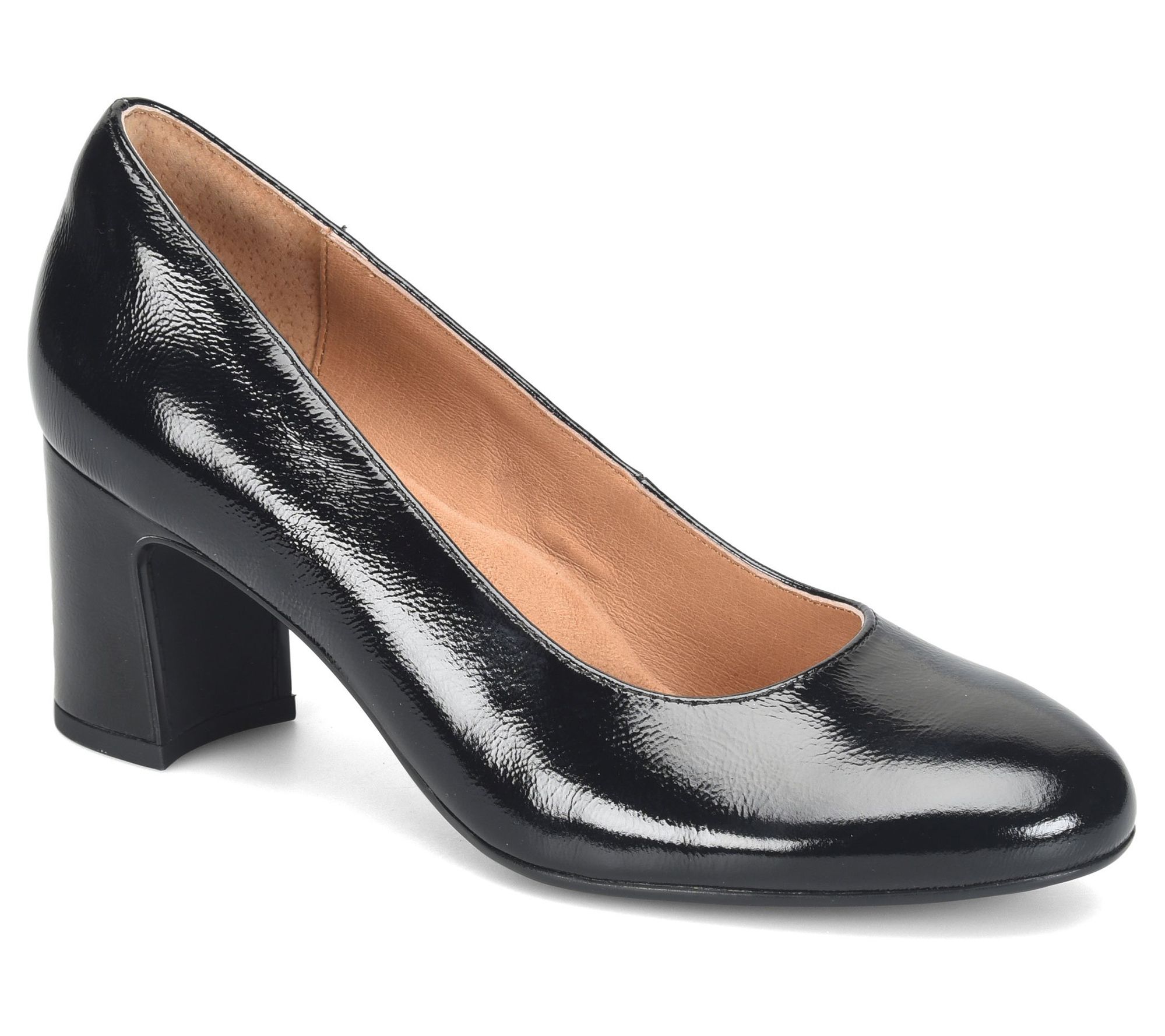 Sofft Leather Block Heel Pump - Anna Marie