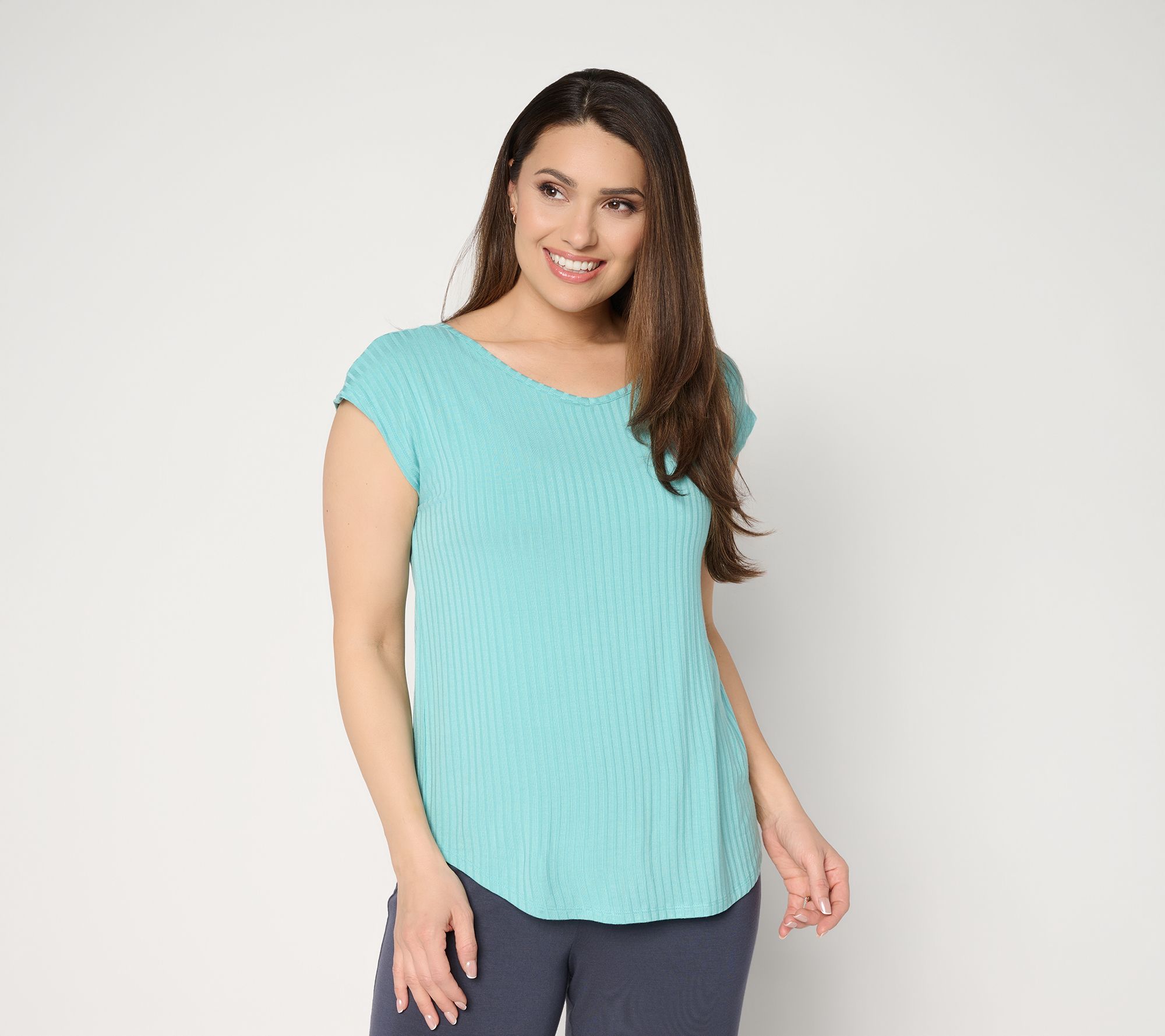 Modern Soul x Anybody Radiant Rib Extended Shoulder Tee w/ Support System