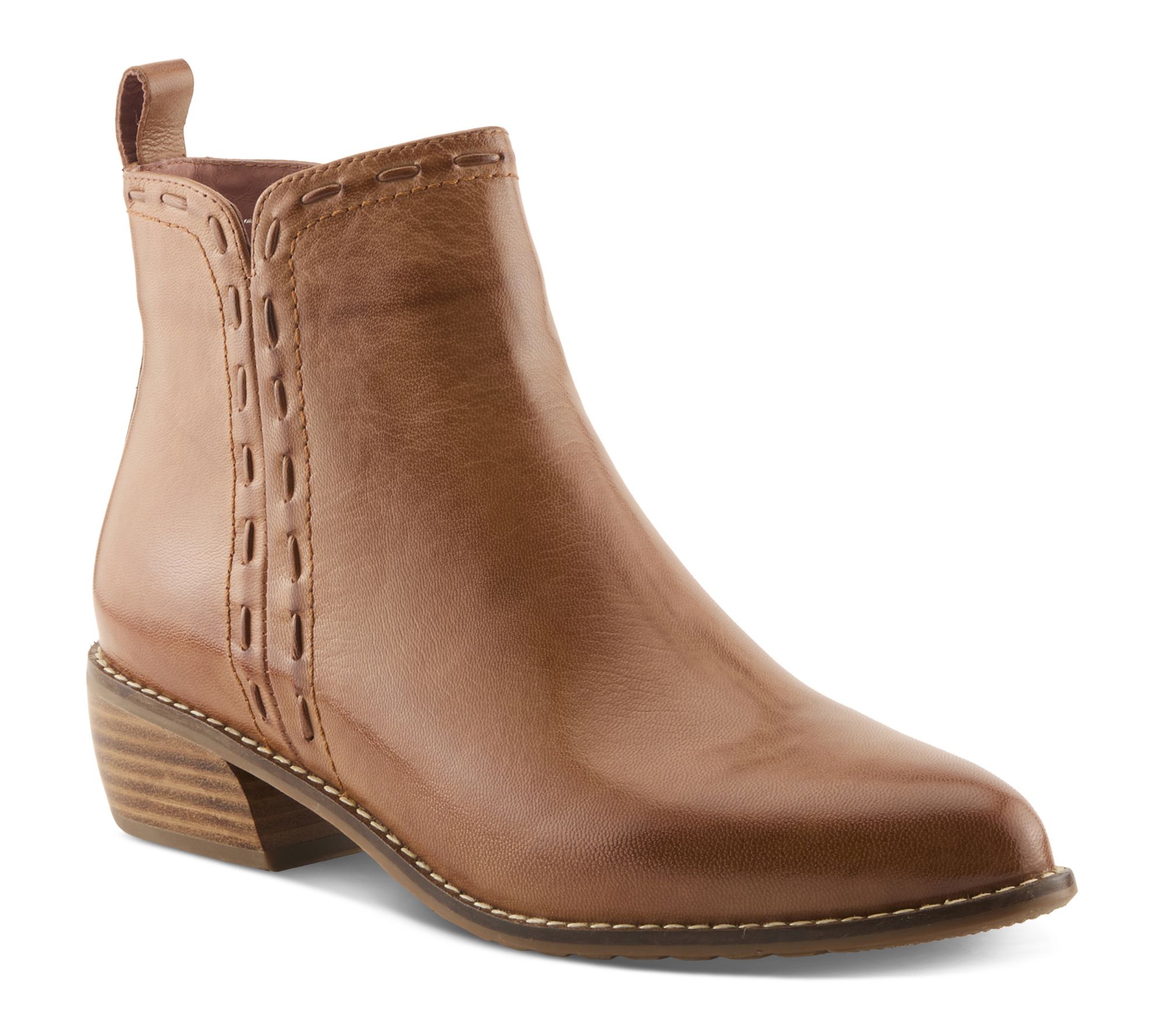 Spring Step Leather Booties - Marsal