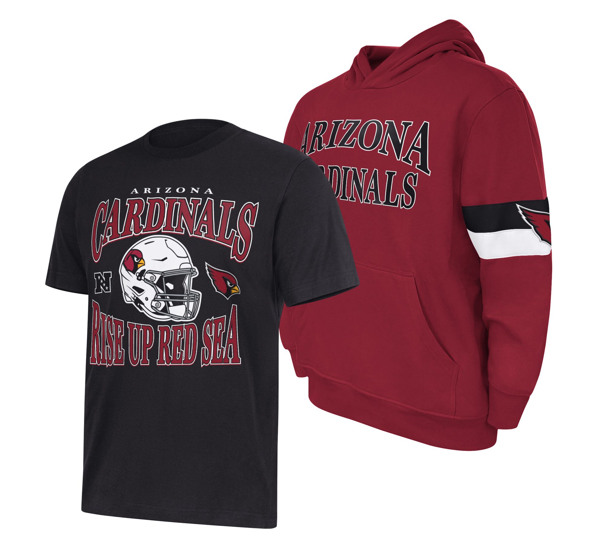  NFL Officially Licensed T -Shirt and Hooded Sweatshirt Set
