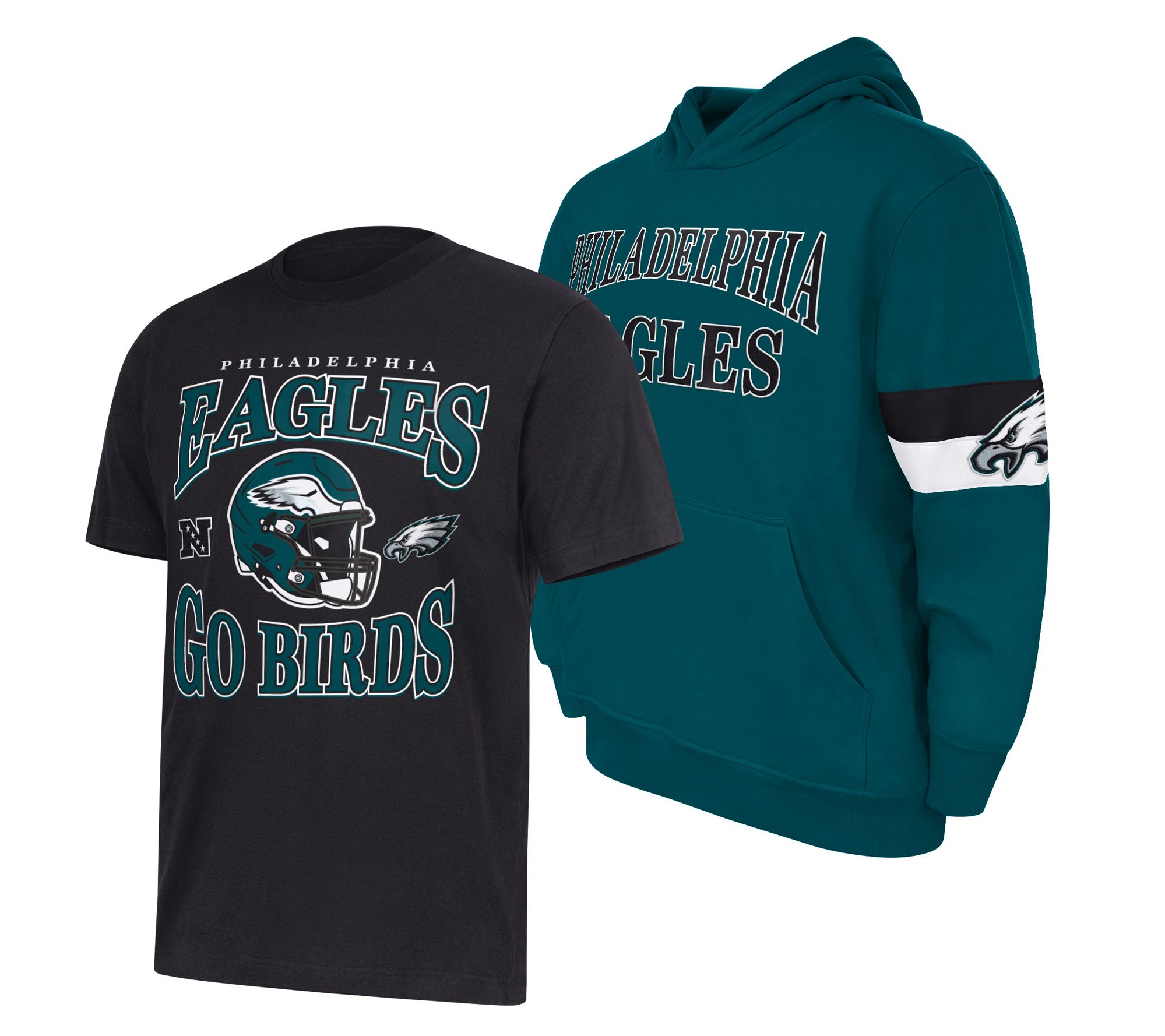 NFL Officially Licensed T -Shirt and Hooded Sweatshirt Set