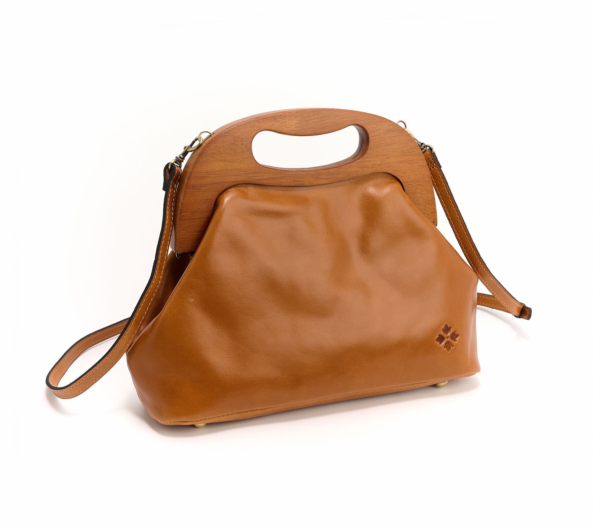 "As Is" Patricia Nash Sandrine Wooden Frame Top HandleCrossbody
