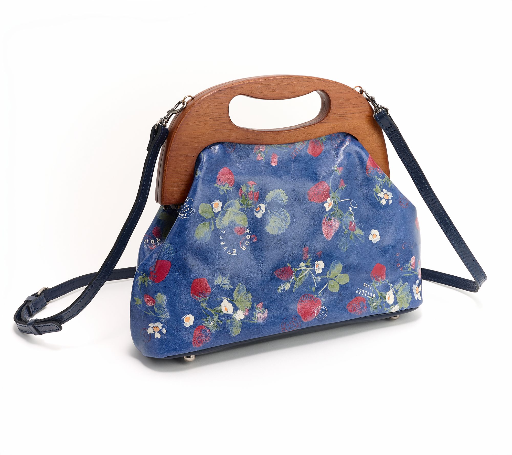 "As Is" Patricia Nash Sandrine Wooden Frame Top HandleCrossbody