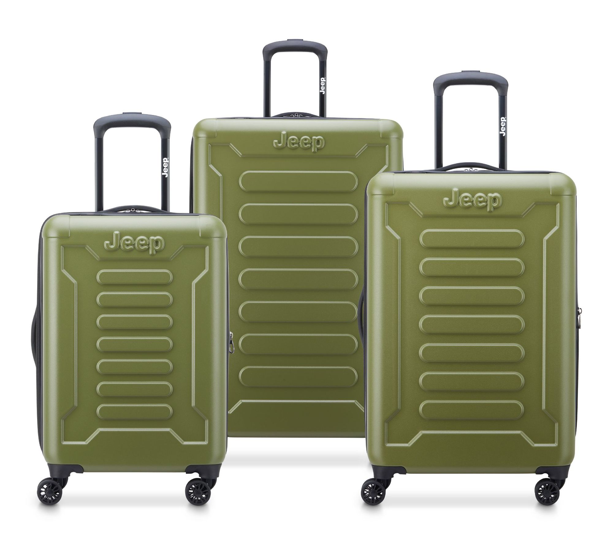 Delsey Jeep JHOO4C 3-Piece Expandable Luggage Set - QVC.com