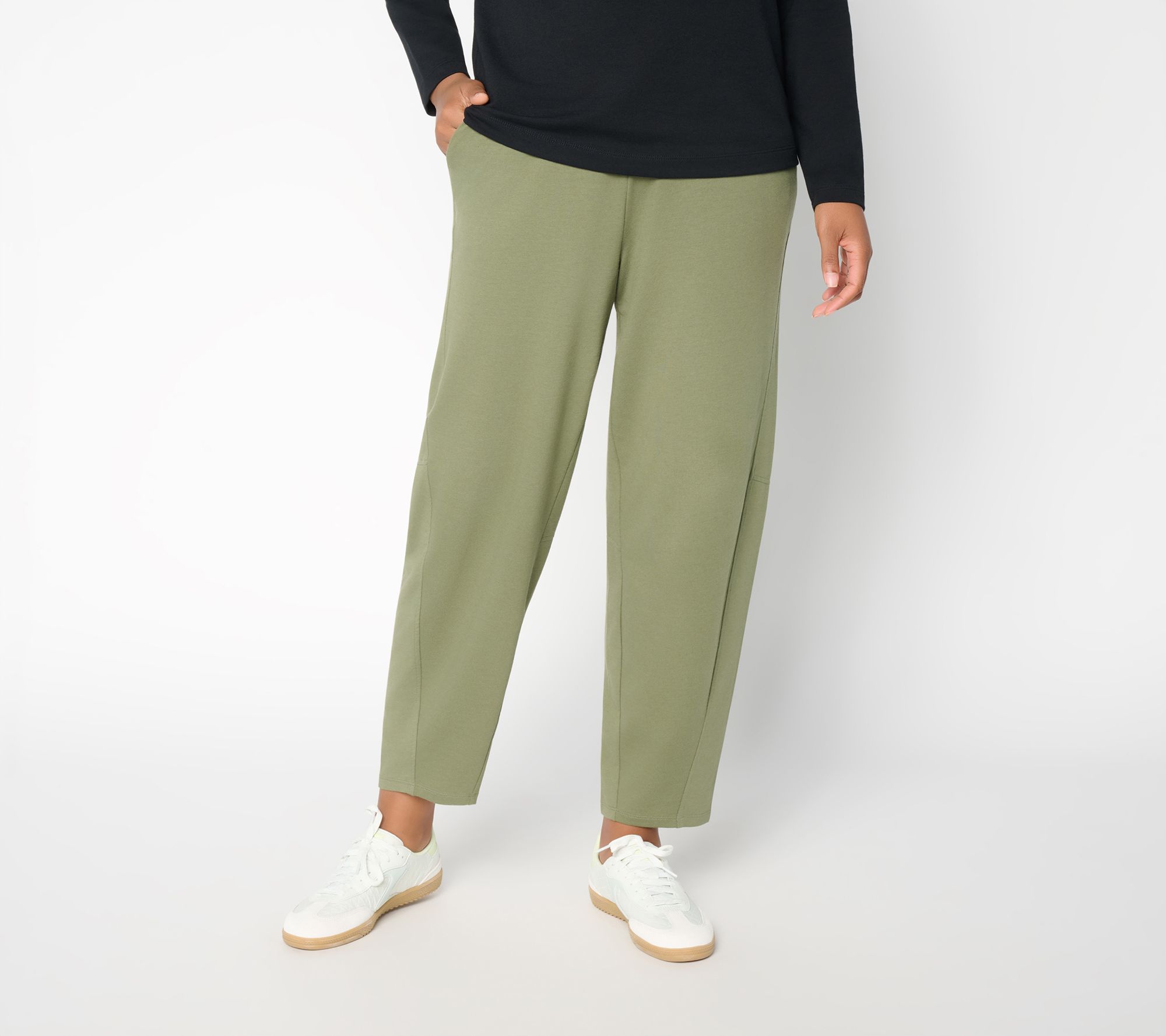  AnyBody Cozy Knit French Terry Barrel Pant - A741974