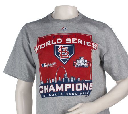 2011 ST. LOUIS CARDINALS WORLD SERIES CHAMPIONS MAJESTIC HOODED SWEAT -  Classic American Sports