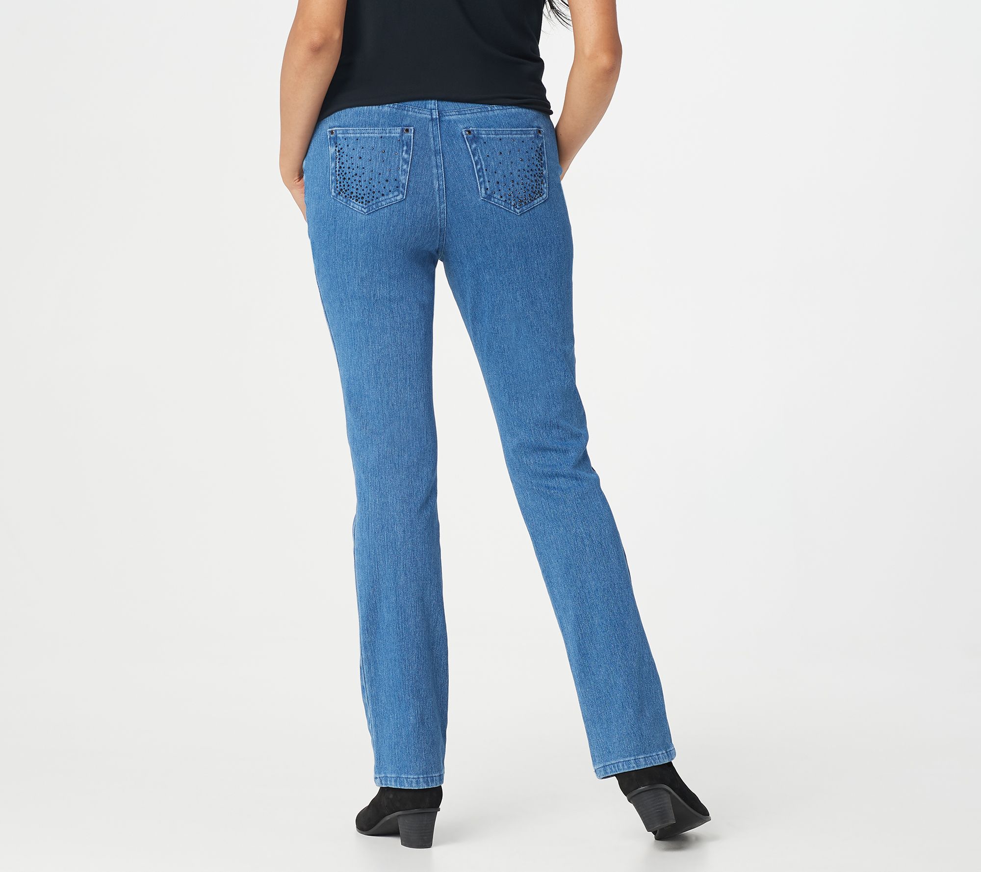 petite embellished jeans