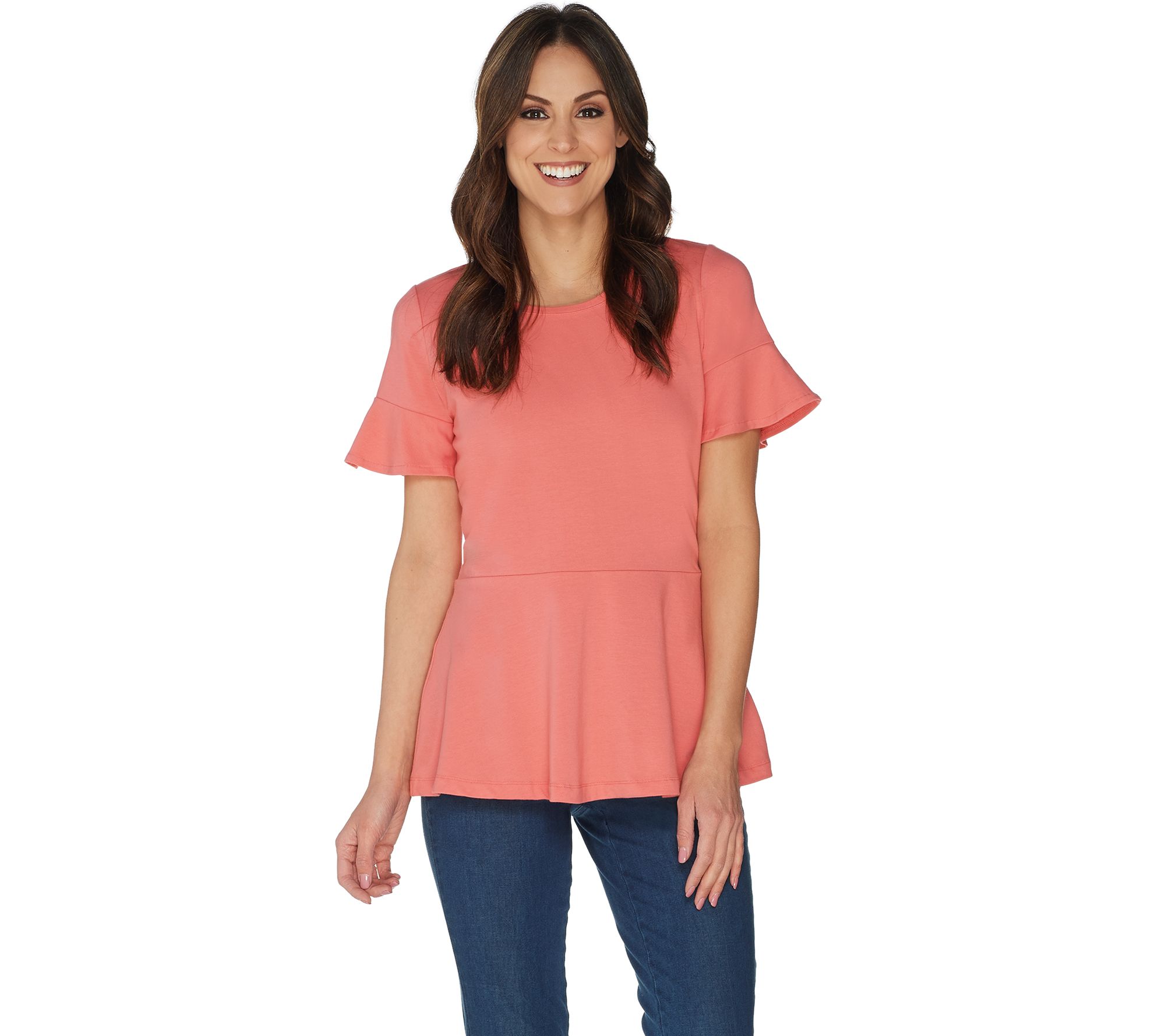 Isaac mizrahi cheap peplum top