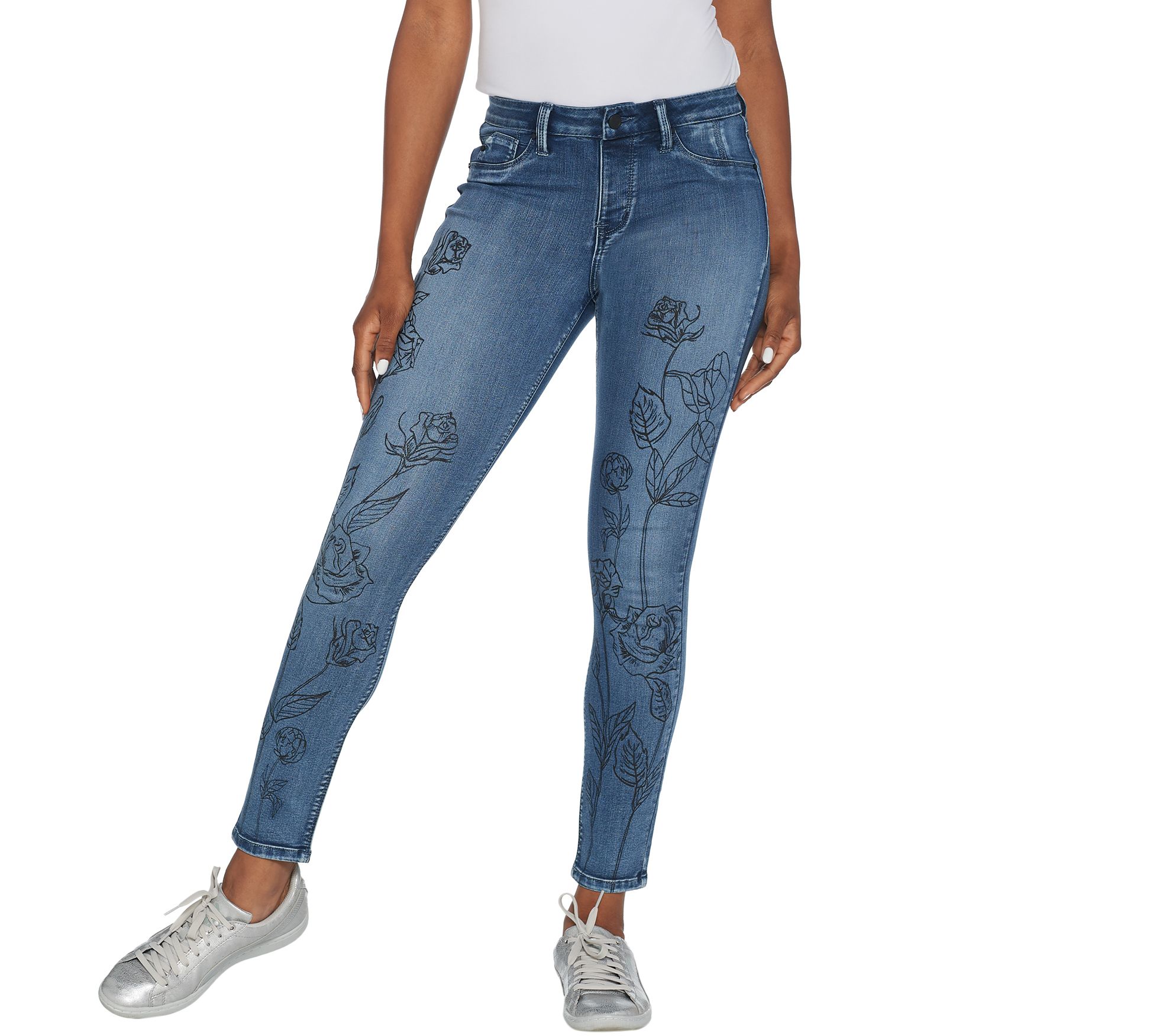 qvc lori felt jeans