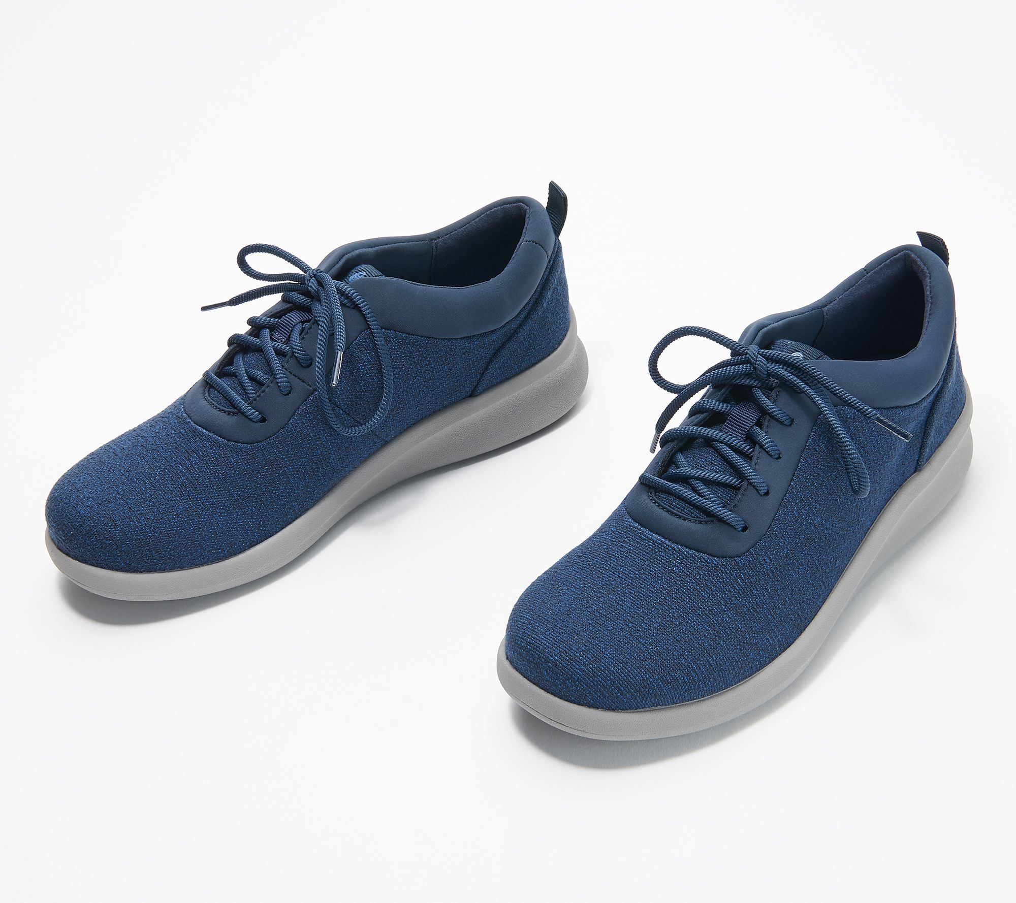 clarks blue sneakers