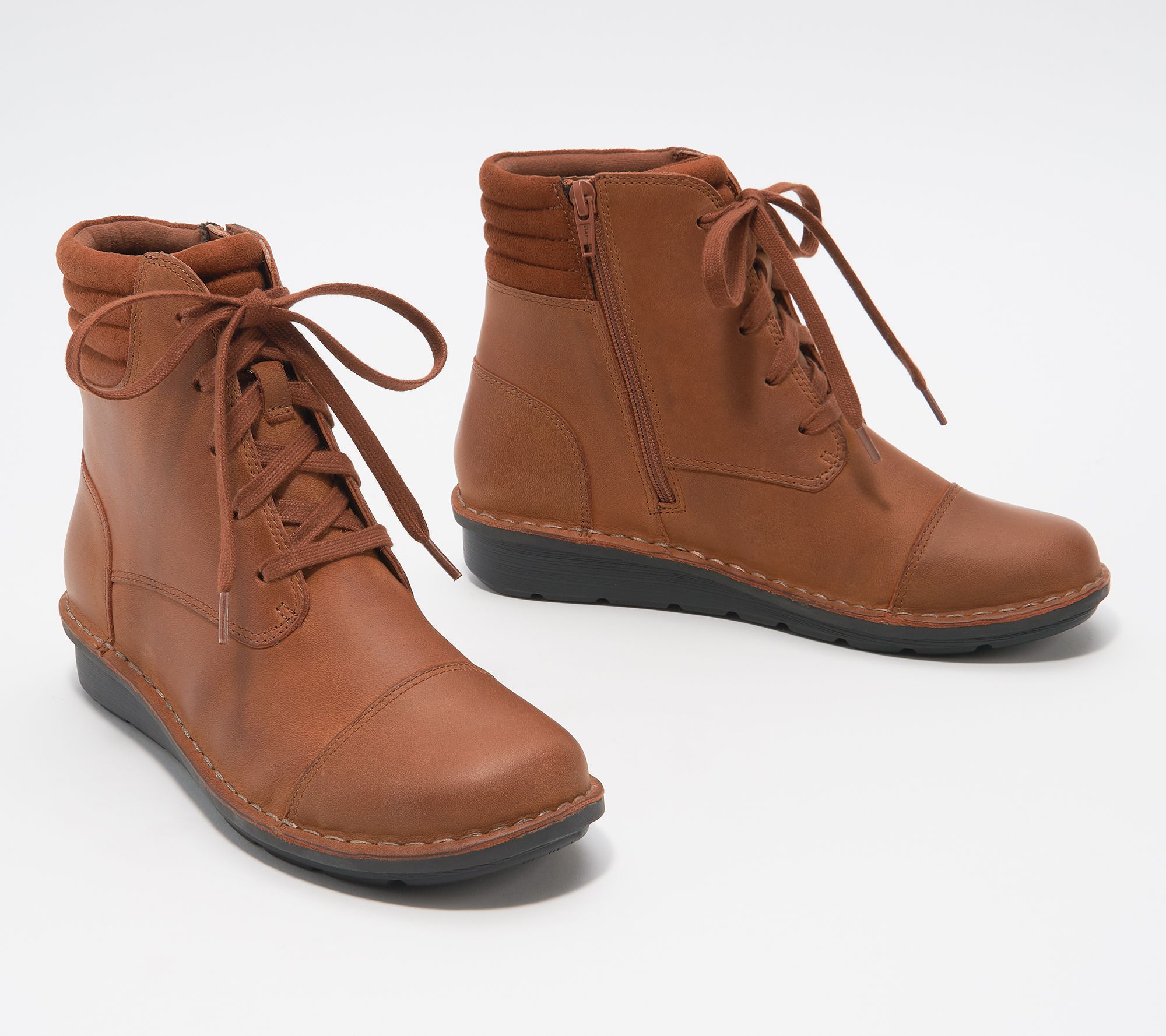 clarks boots lace up